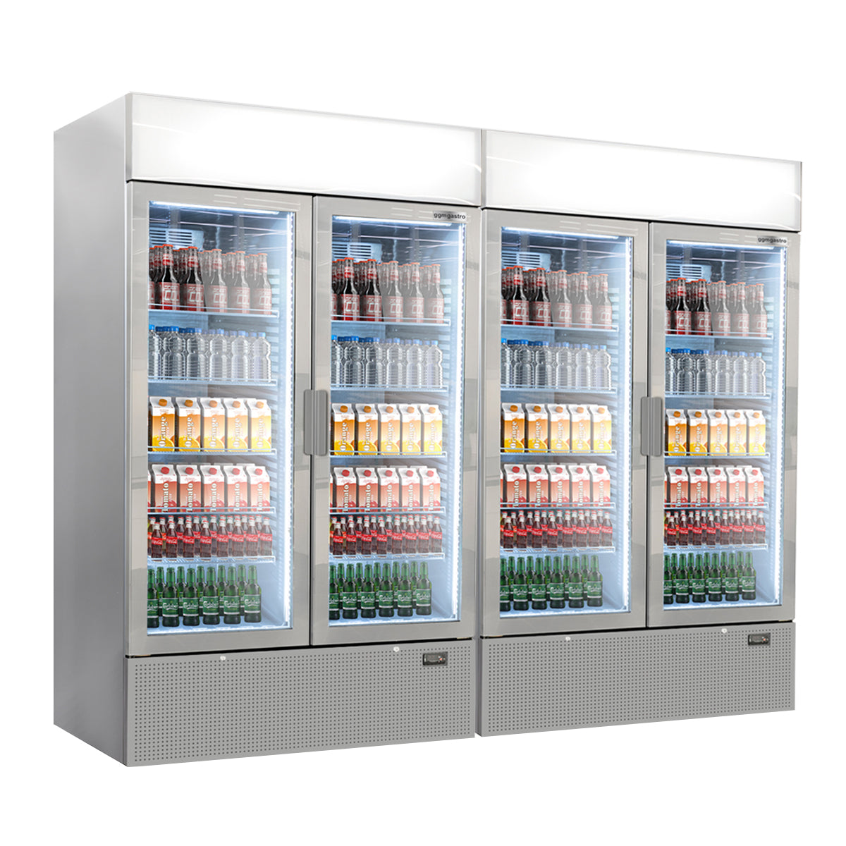 (2 броя) Хладилник за напитки - 1048 литра (нетен обем) - СИВ