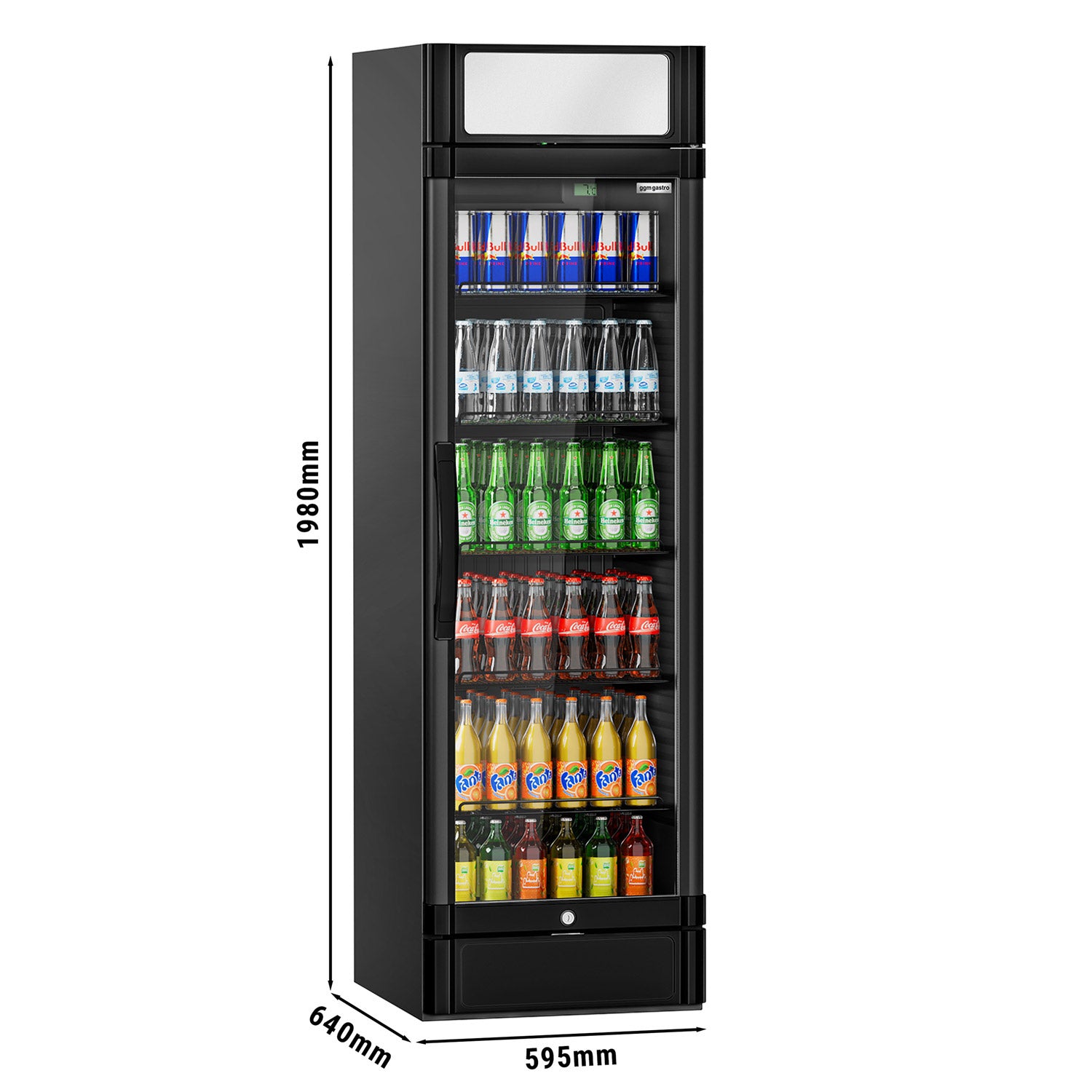 Beverage refrigerator - 347 liters (net volume) - BLACK