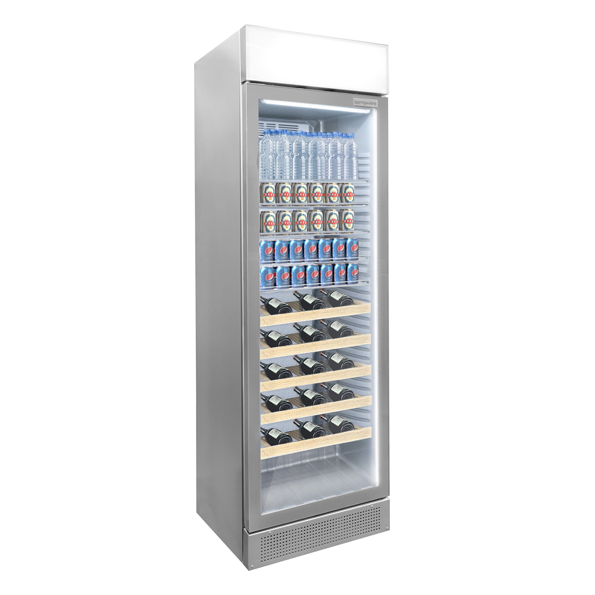 Beverage freezer - 345 liters (net volume) - GRAY