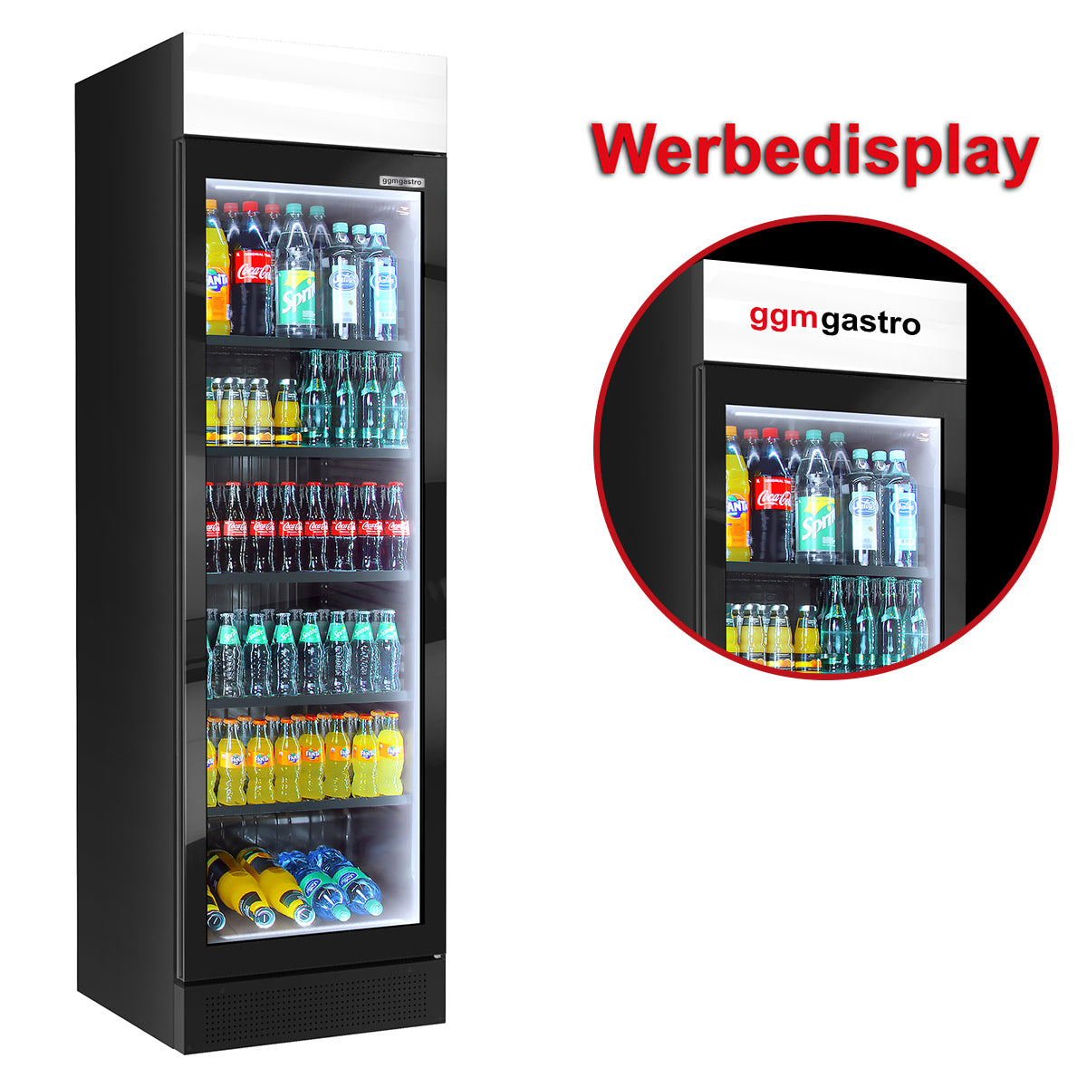 (2 pieces) Beverage refrigerator - 690 liters (net volume) - BLACK