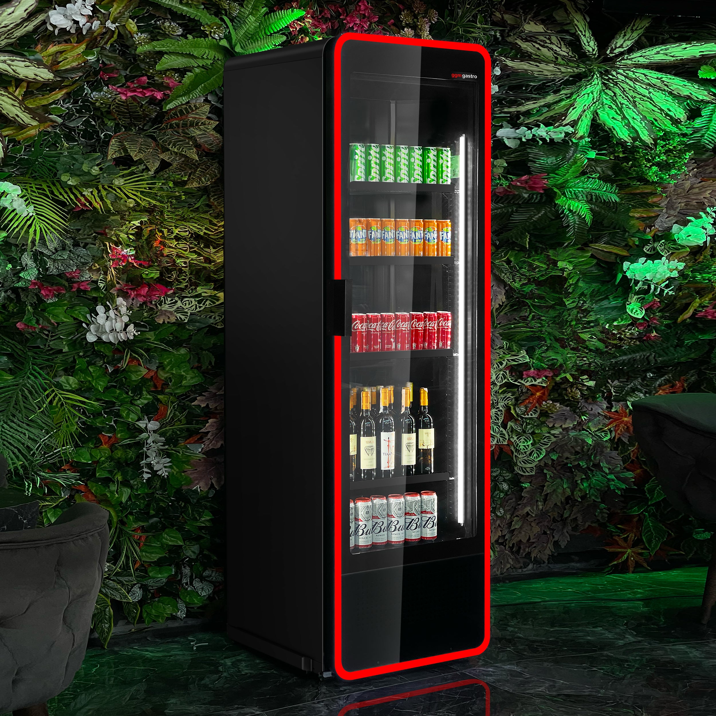 Beverage refrigerator - 550 liters - with color RGB LED light