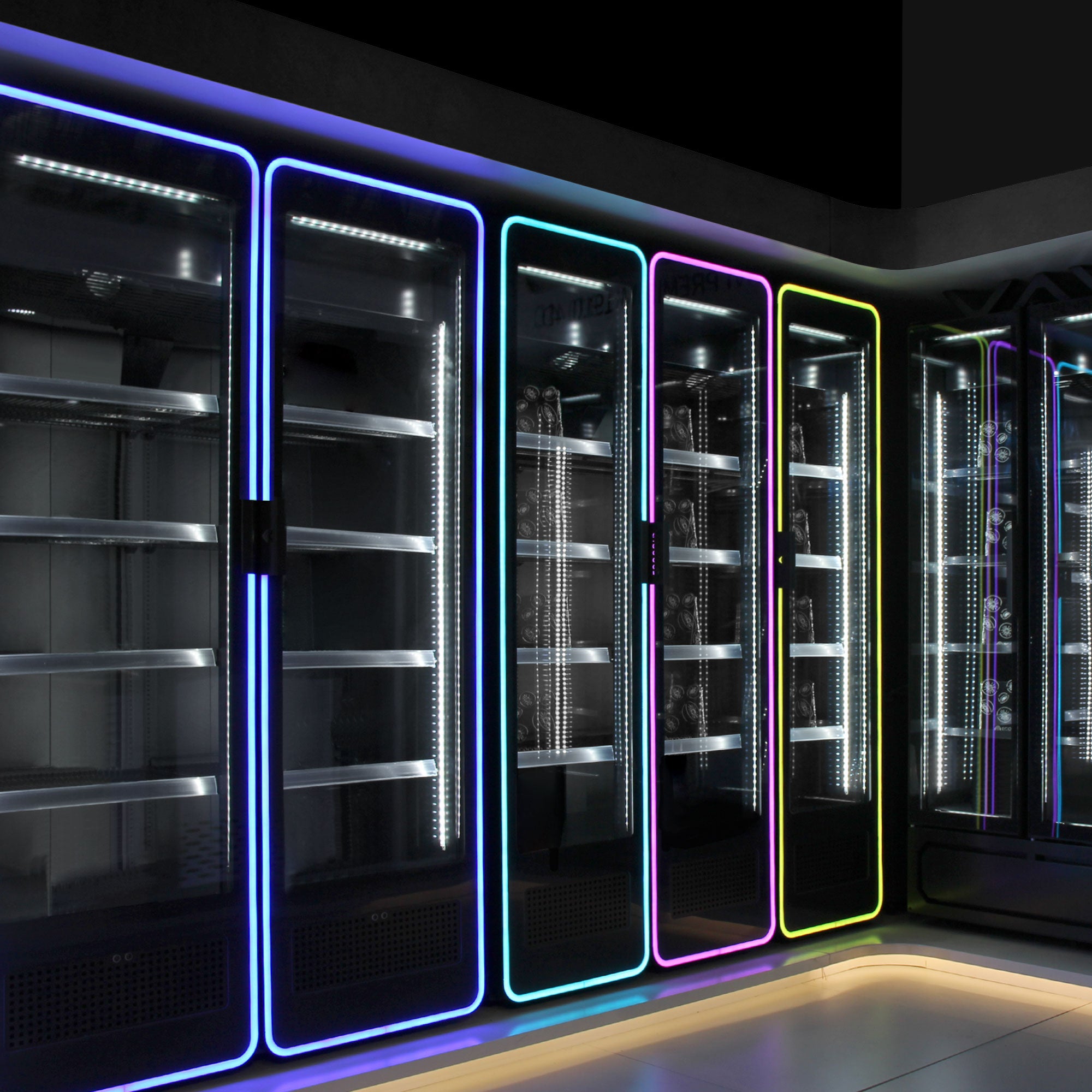 Beverage refrigerator - 550 liters - with color RGB LED light