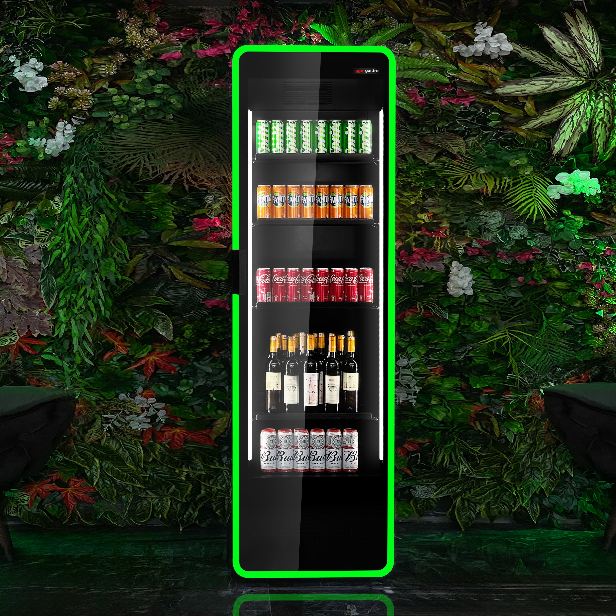 Beverage refrigerator - 550 liters - with color RGB LED light