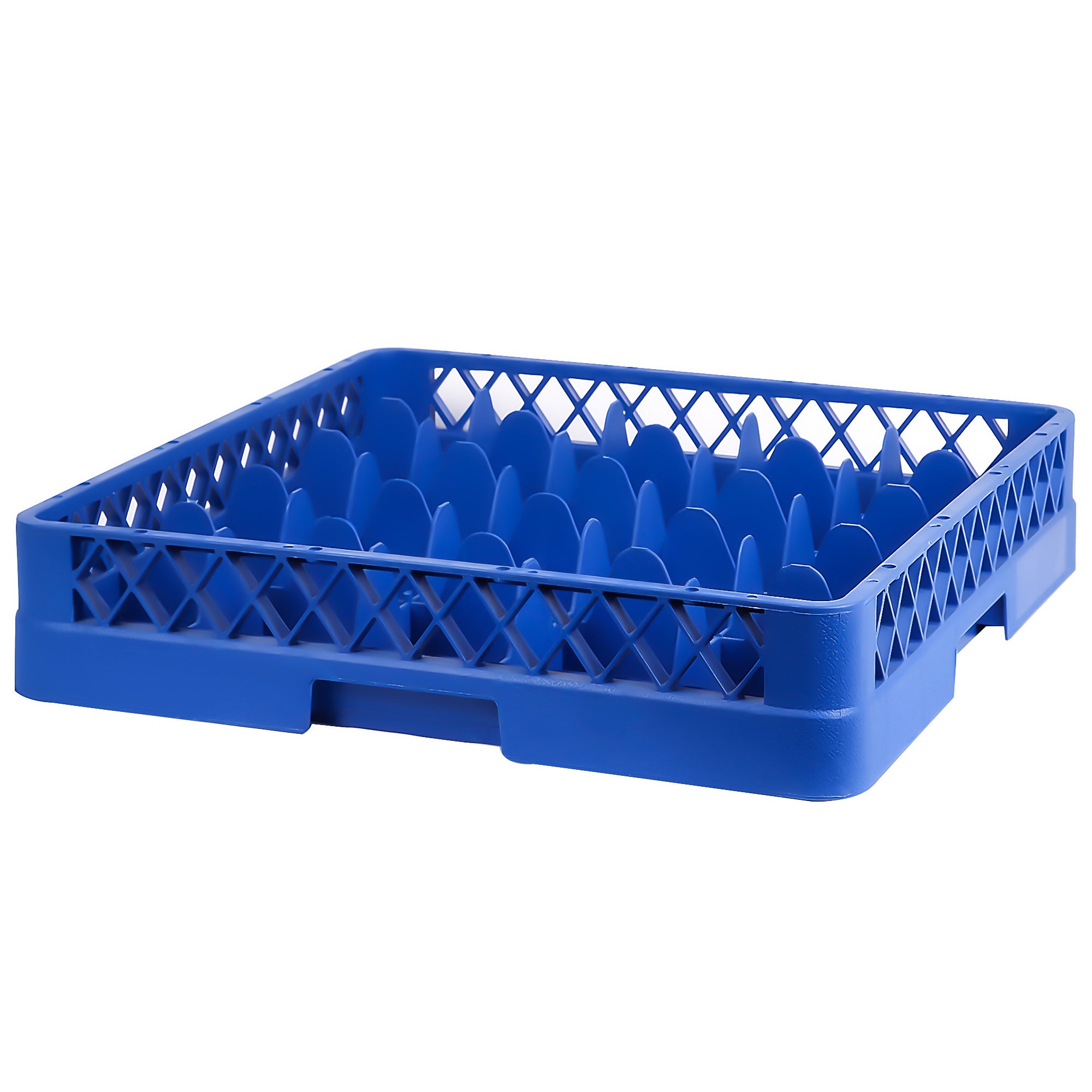 (6 pieces) Glass basket - 50 x 50 cm - with 25 compartments - blue