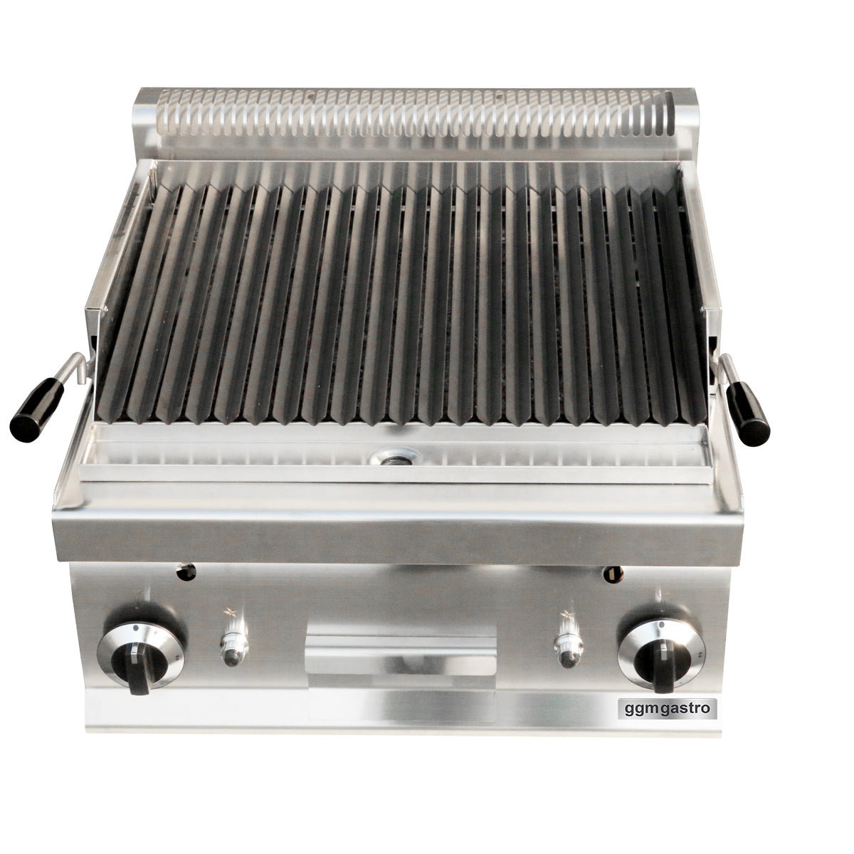 Gas grill with volcanic stones (10.6 kW) - with tilting grate