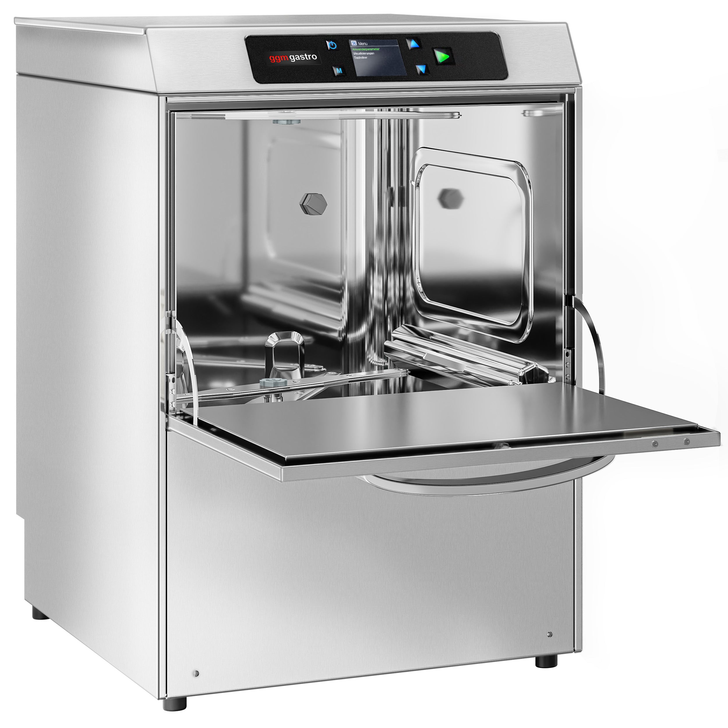 Glass washer PREMIUM 3.4 kW - with detergent drain and pump, rinse aid supply and Wi-Fi option (with two walls)