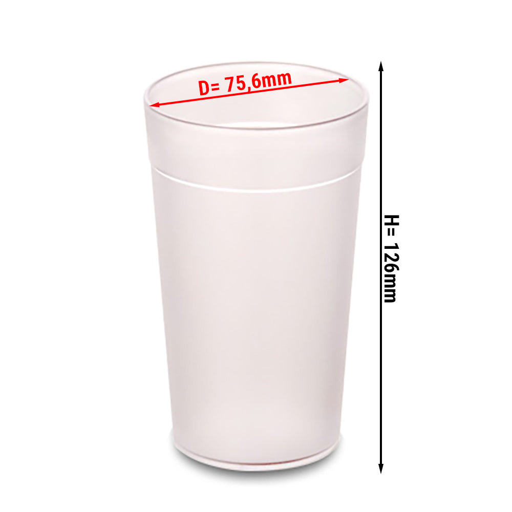 Чаша за мляко от поликарбонат - 300 мл - 100 броя