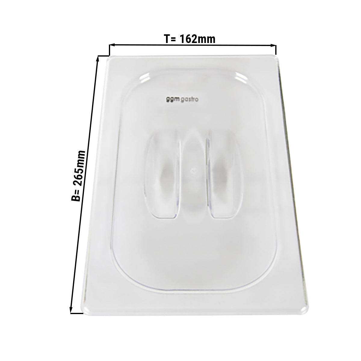 Polycarbonate lid GN 1/4 - transparent - height 7 mm