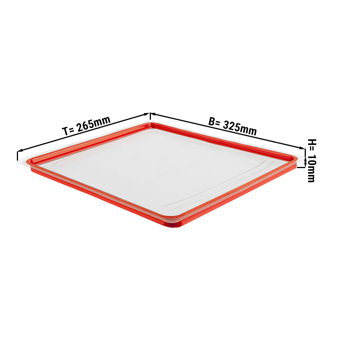 GN lid - 1/2 - airtight - 325 x 265 mm