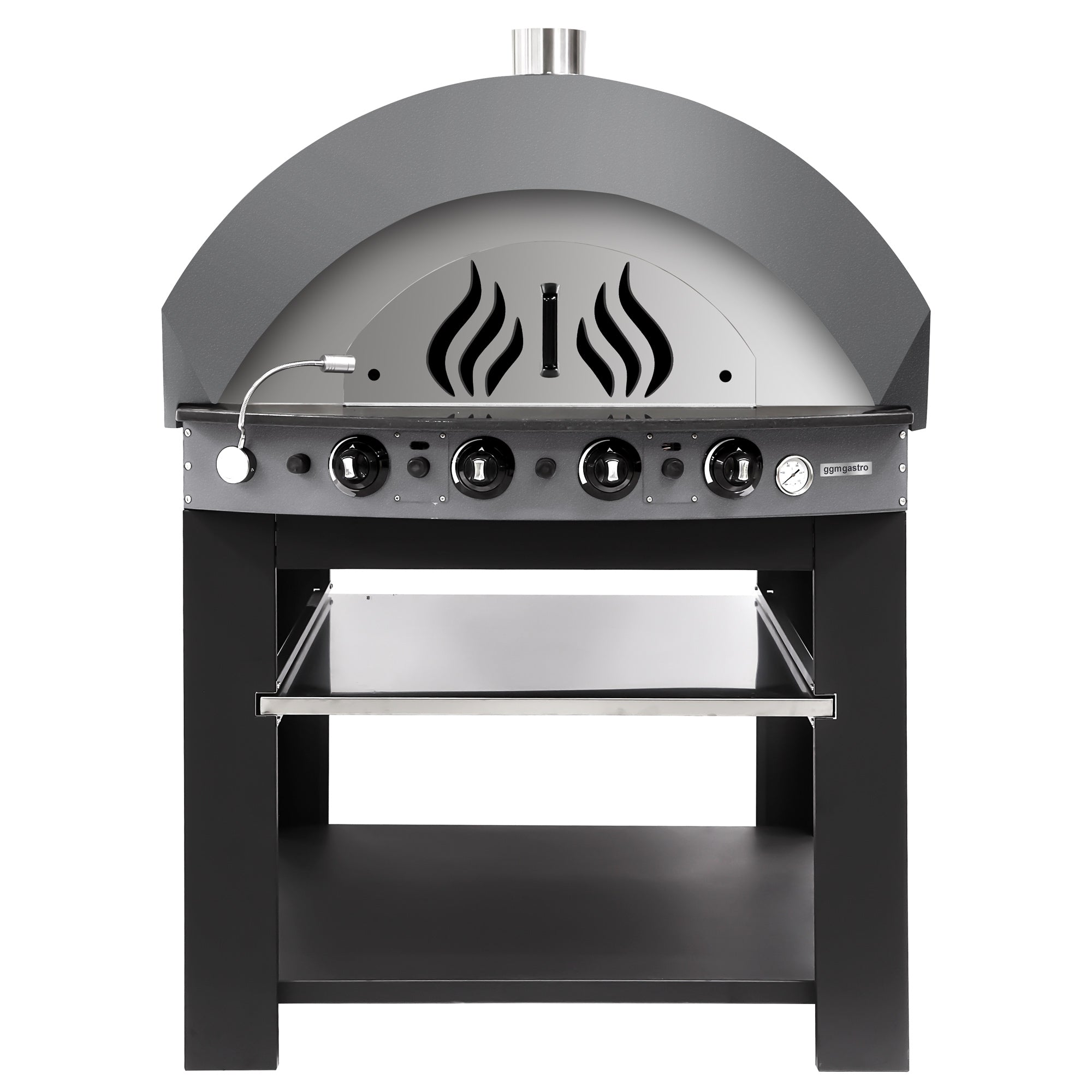 Gas pizza oven - Anthracite - with lower rack