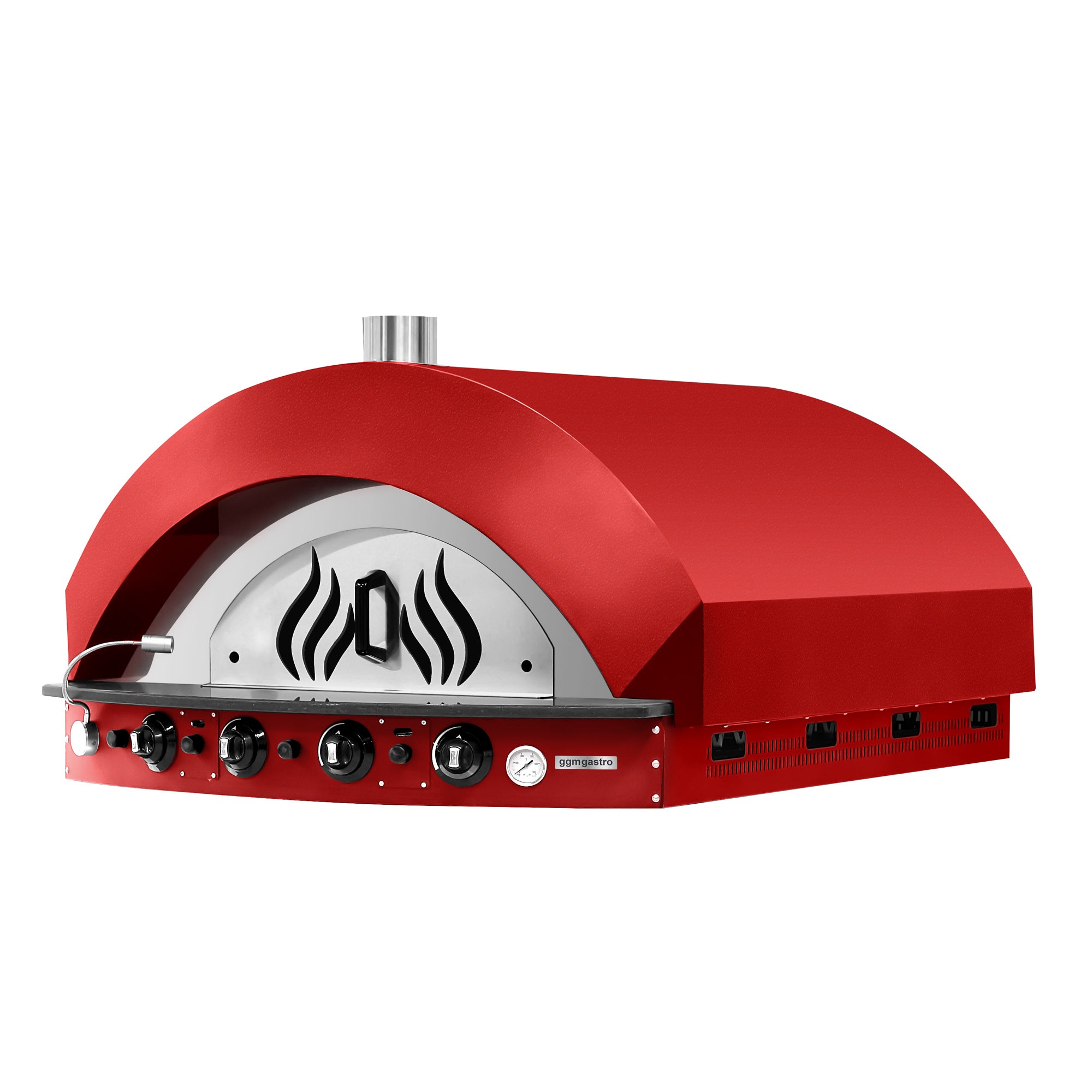 Gas pizza oven - red