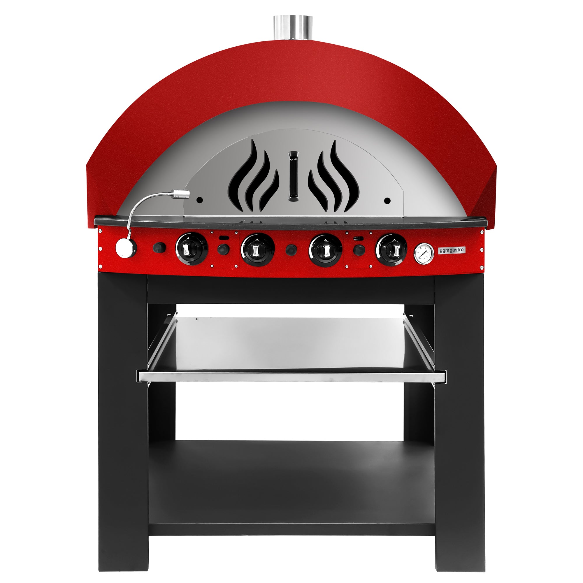 Gas pizza oven - red