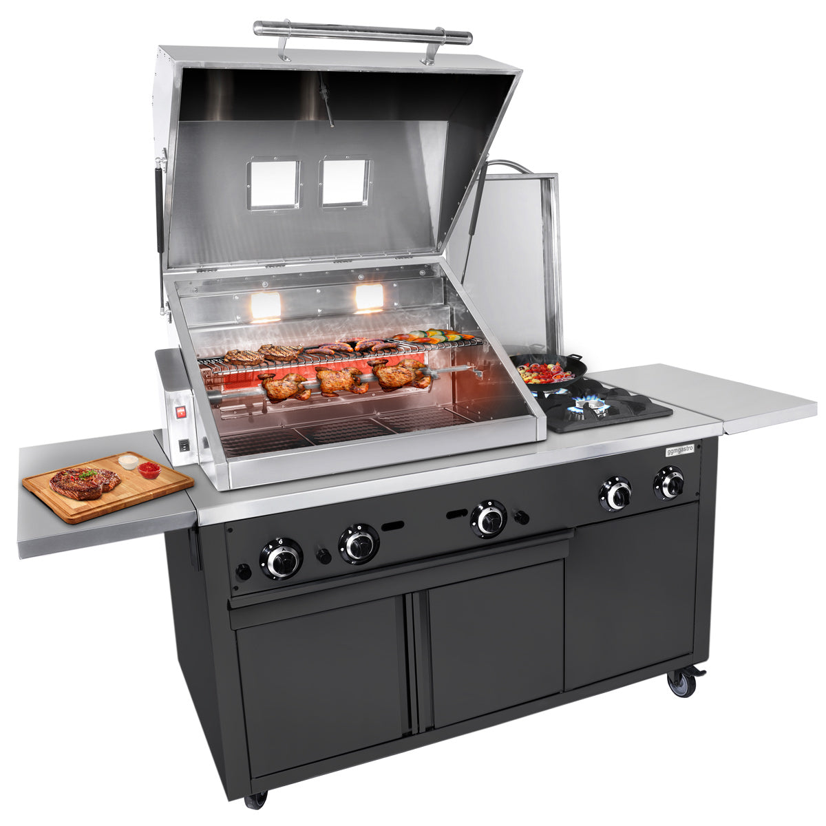 Grill Station - Professional BBQ Kitchen - Black