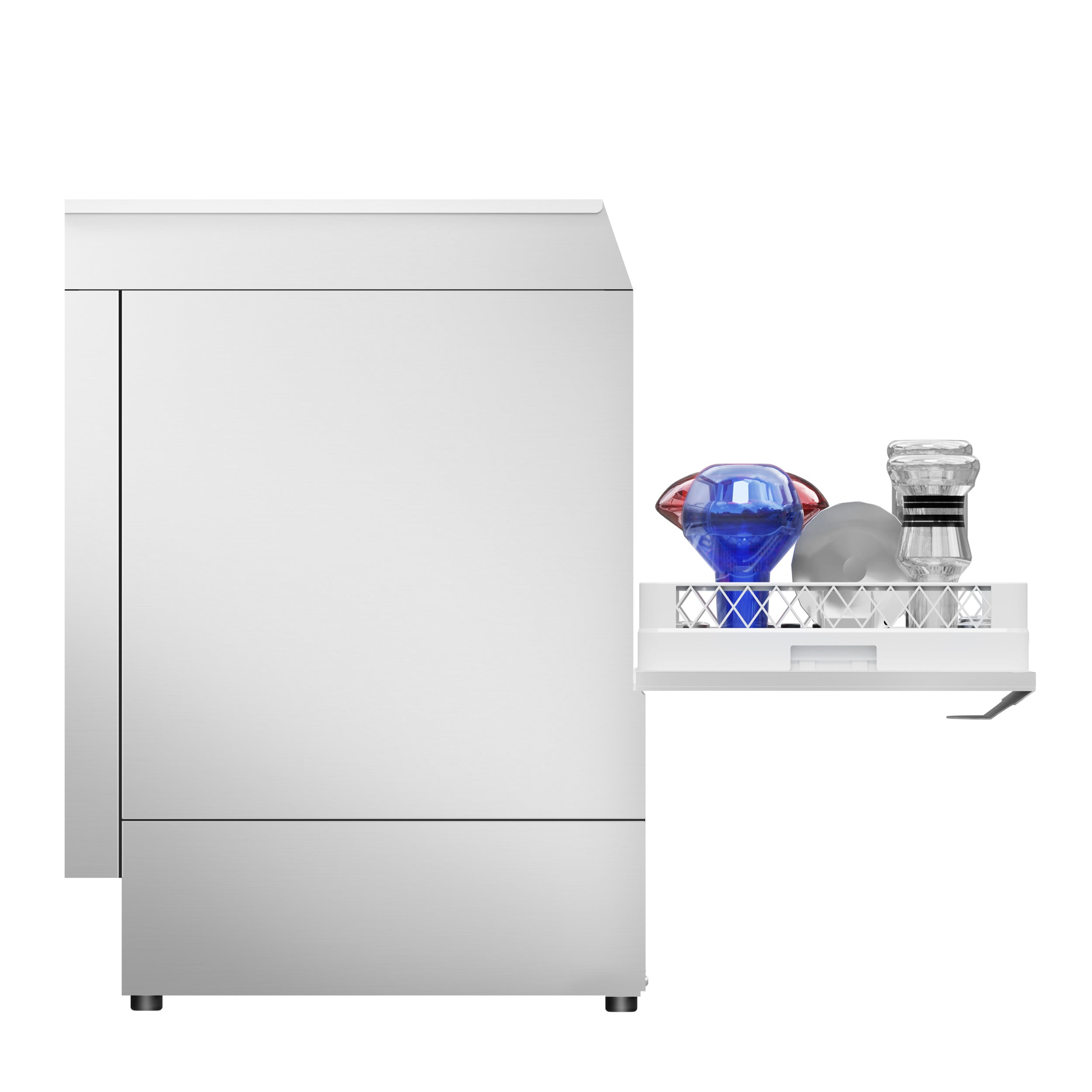 SHISHA dishwasher - 4.9 kW - with drain and cleaning pump, rinse source and descaling agent (double wall)