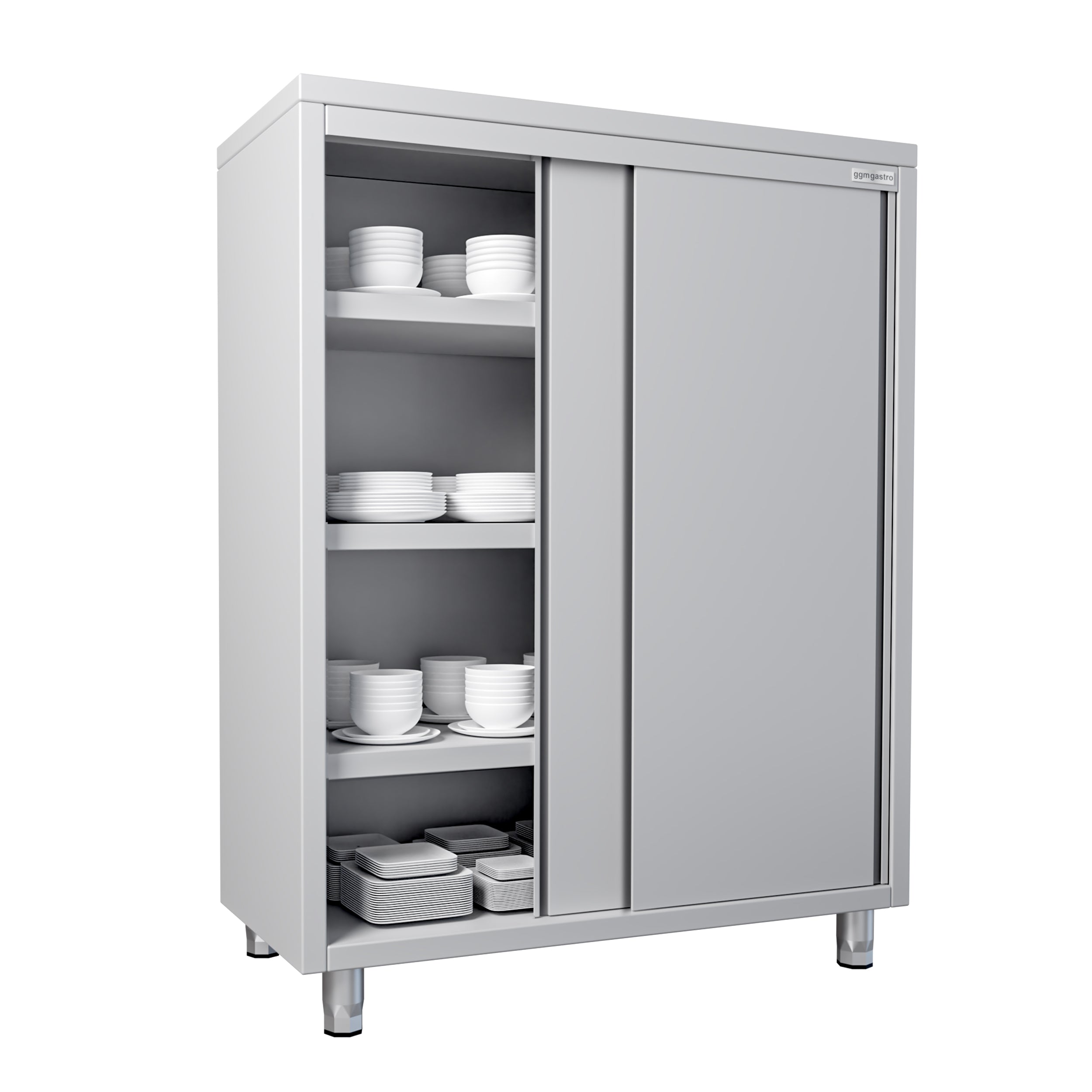 ECO dish cabinet - 1.4 m - with 2 sliding doors - height: 1.8 m