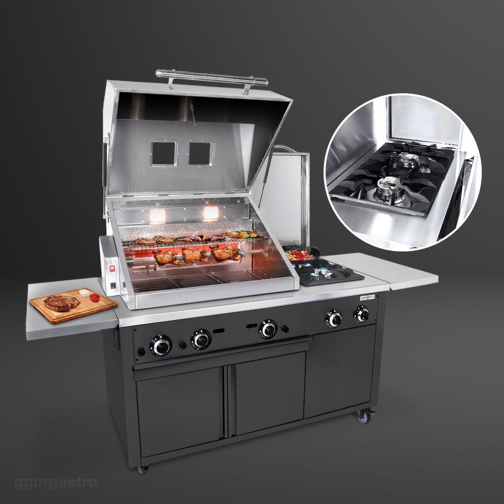 Grill Station - Professional BBQ Kitchen - Black