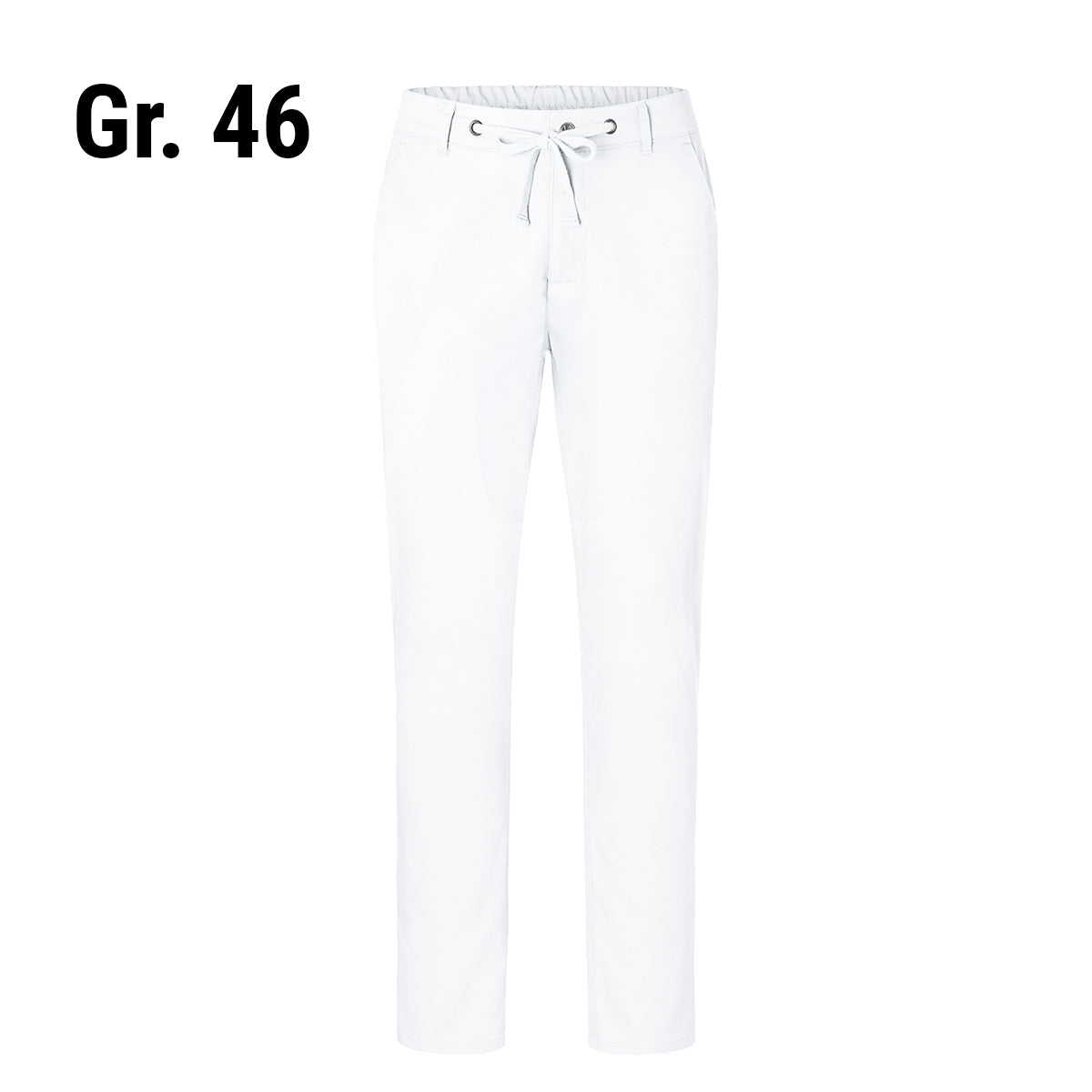 (6 pieces) Karlowsky - men's trousers modern-stretch - white - size: 46