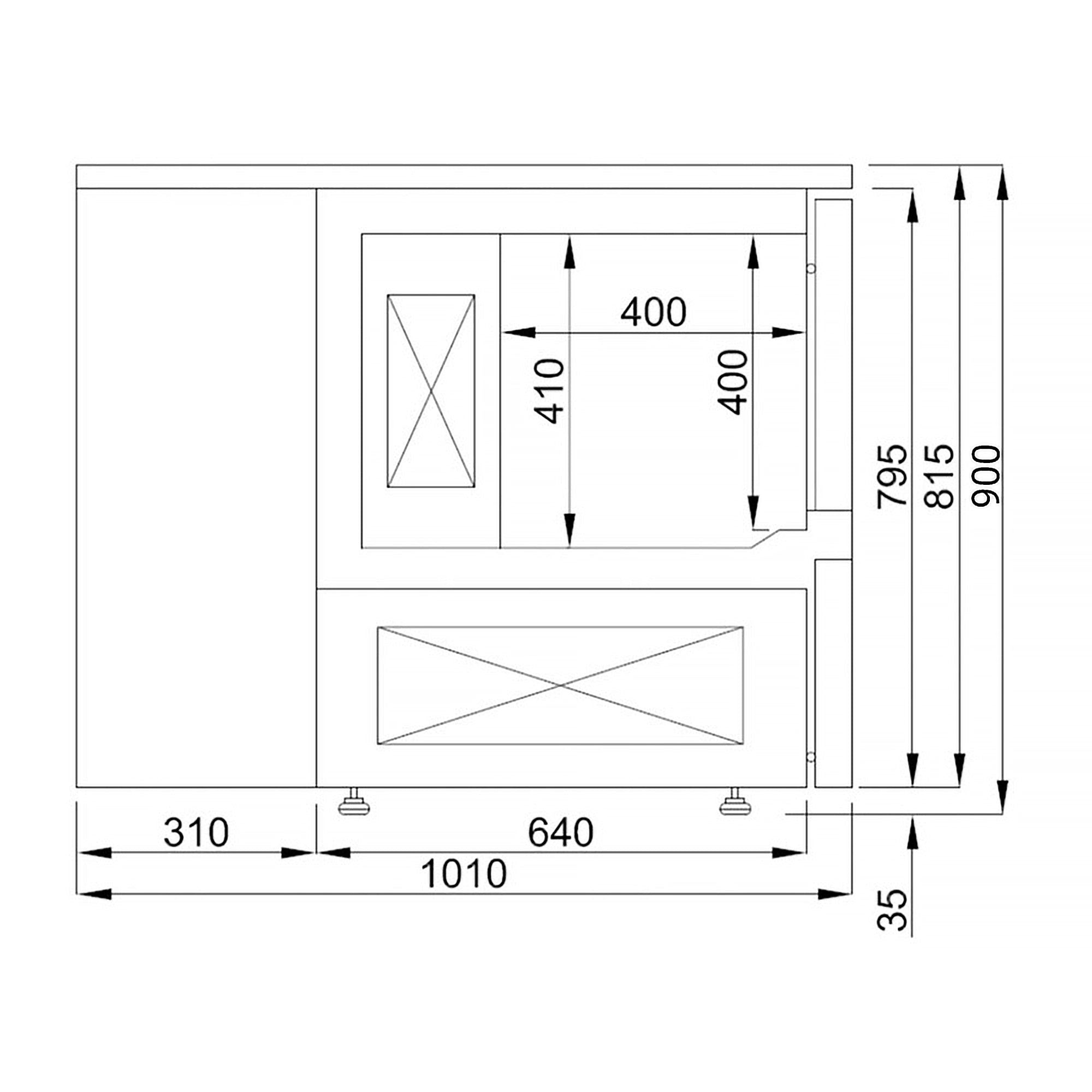 Електрическа фурна с горещ въздух - 6x GN 1/1 & EN 40 x 60 - вкл.шоков замразител