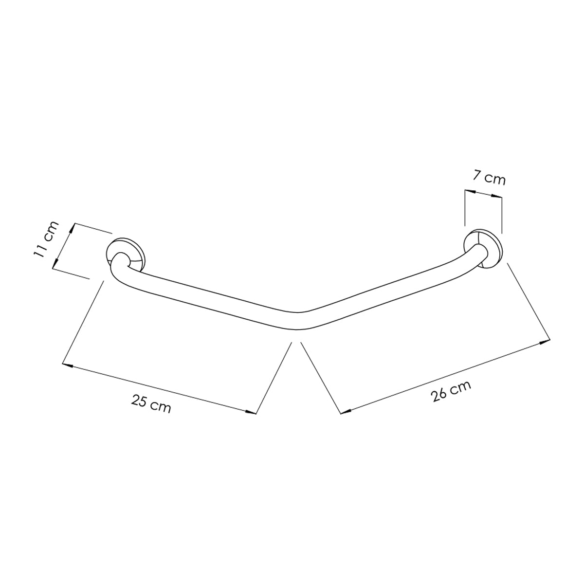 Stainless steel grip handle