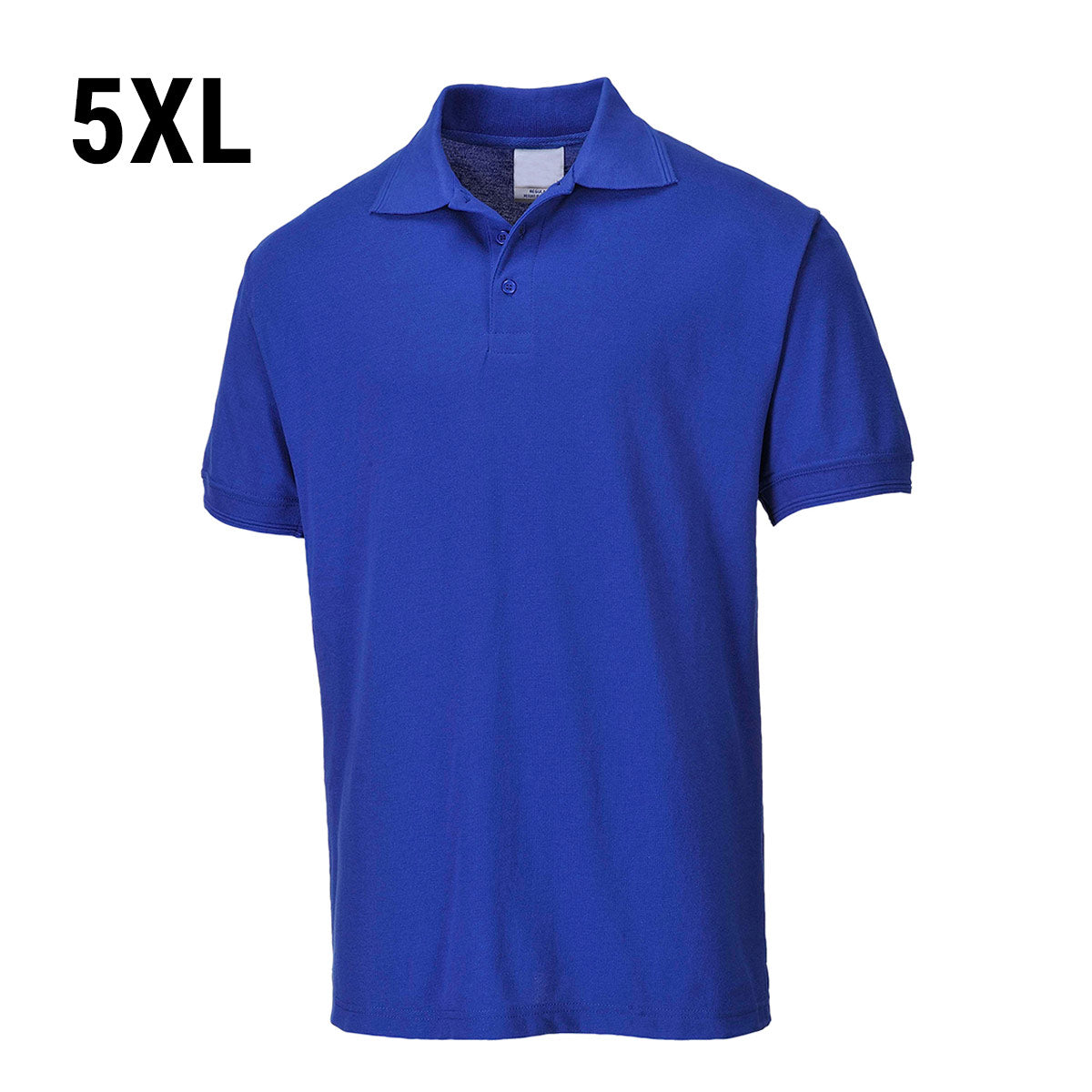 (5 броя) Мъжка риза поло - Royal Blue - Размер: 5XL