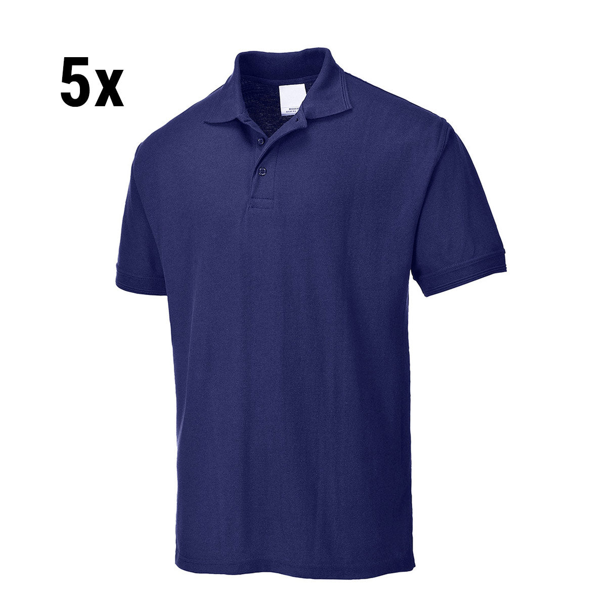 (5 броя) Мъжка тениска Polo - Navy - Размер: 5XL