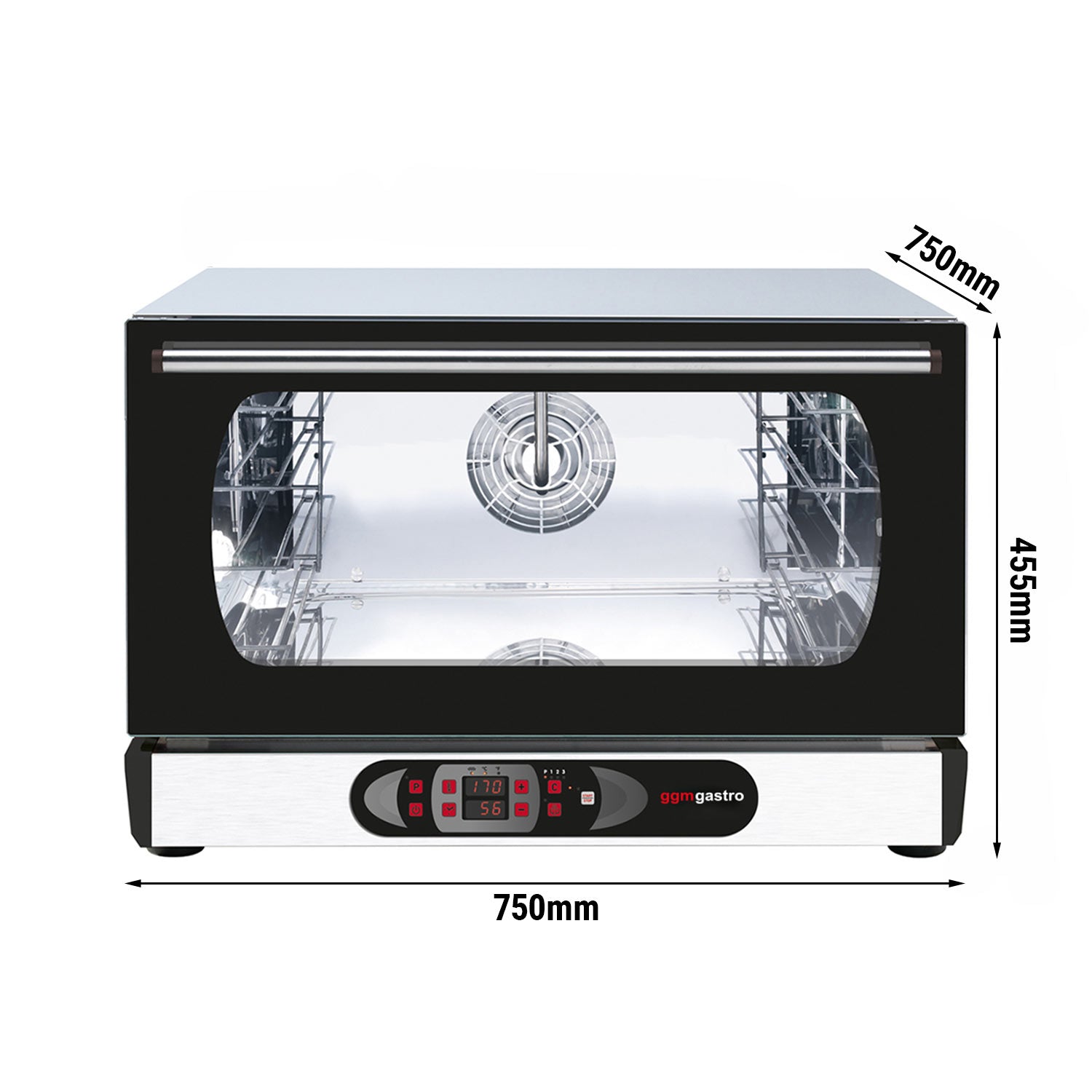 Hot air electric oven (digital) - 3x GN 1/1 &amp; EN 40 x 60 cm