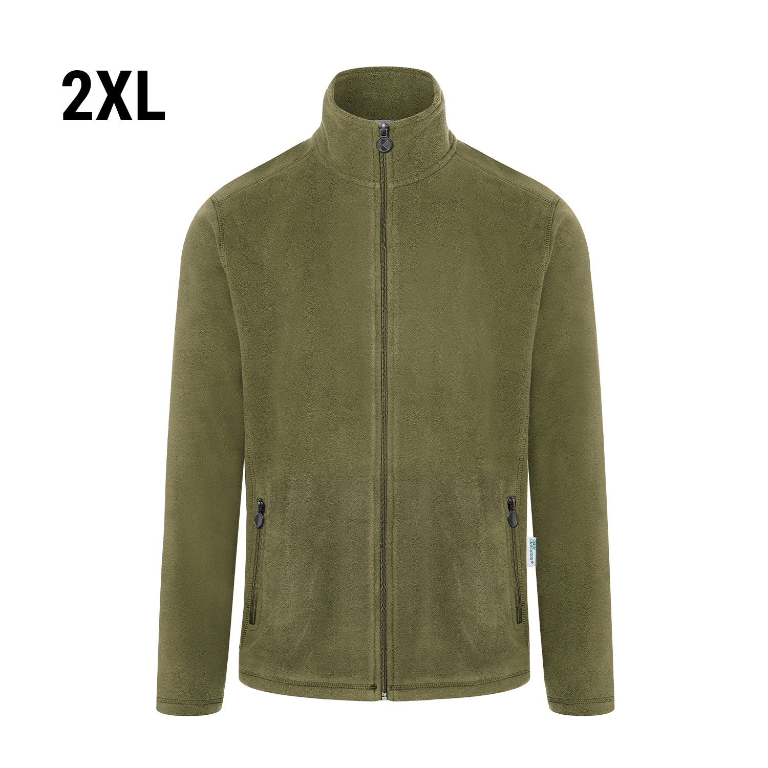 KARLOWSKY | Men's Workwear Fleece Jacket - Moss Green - Size: 2XL