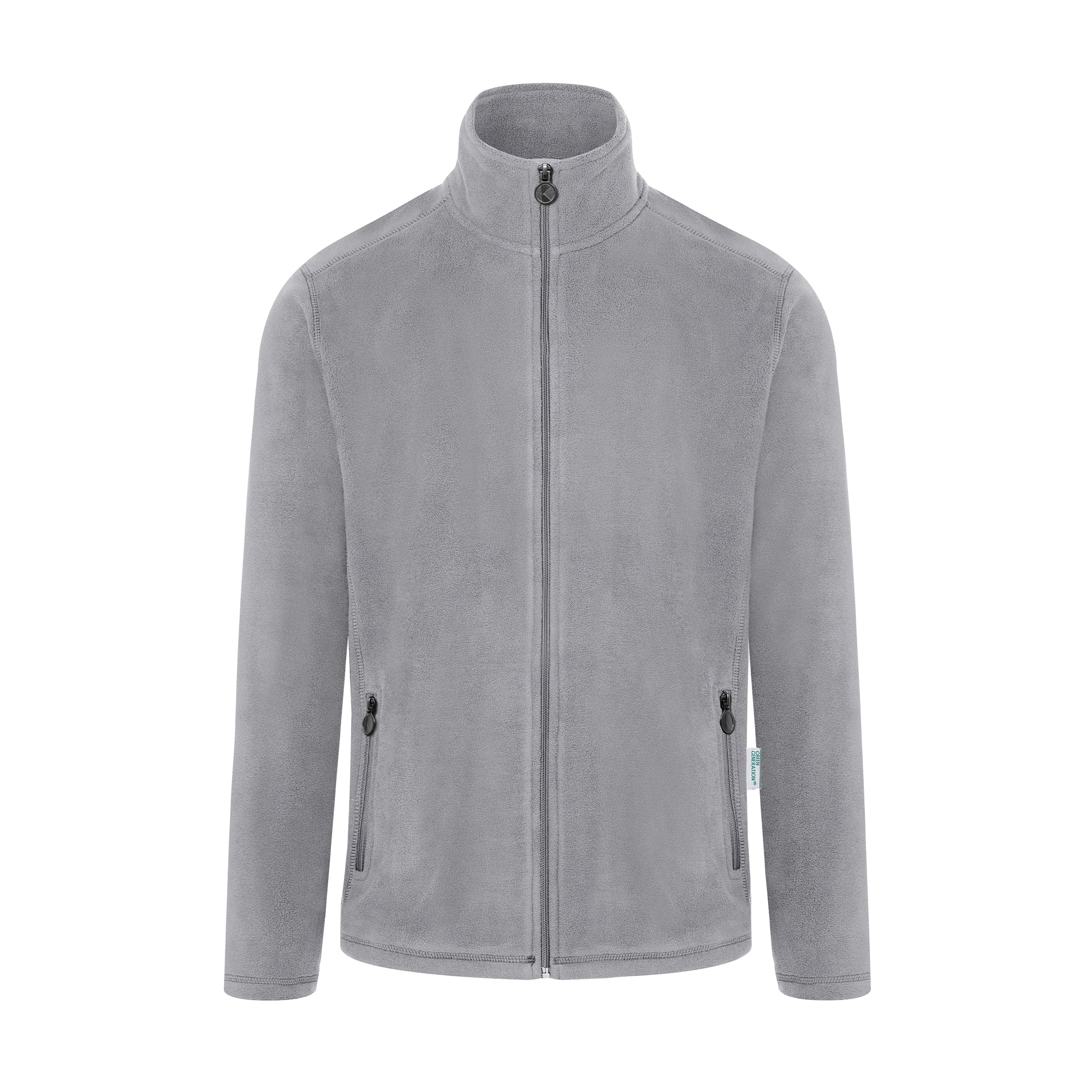 KARLOWSKY | Men's Work Wear Fleece Jacket - Platinum Gray - Size: 2XL