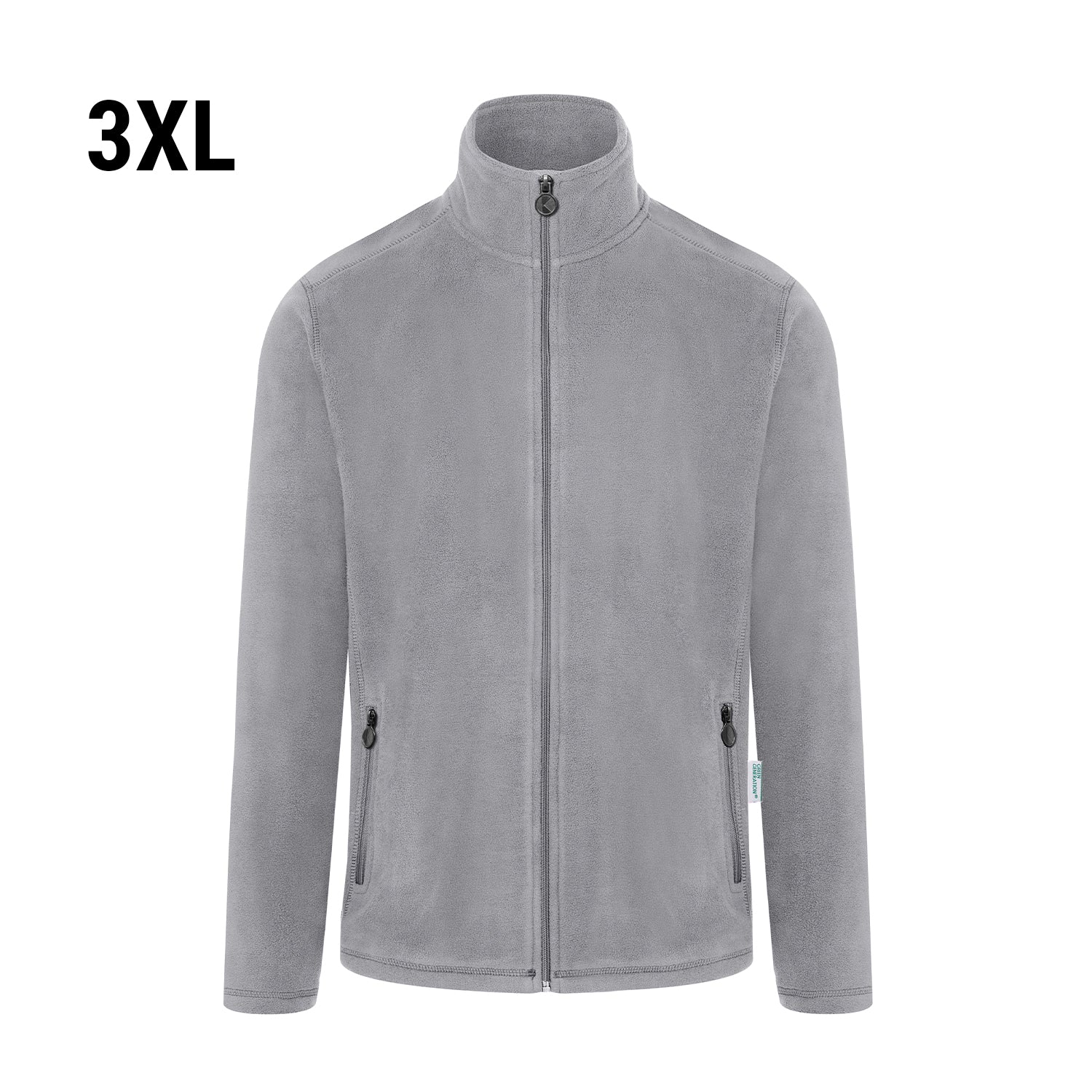 KARLOWSKY | Men's Work Wear Fleece Jacket - Platinum Gray - Size: 3XL