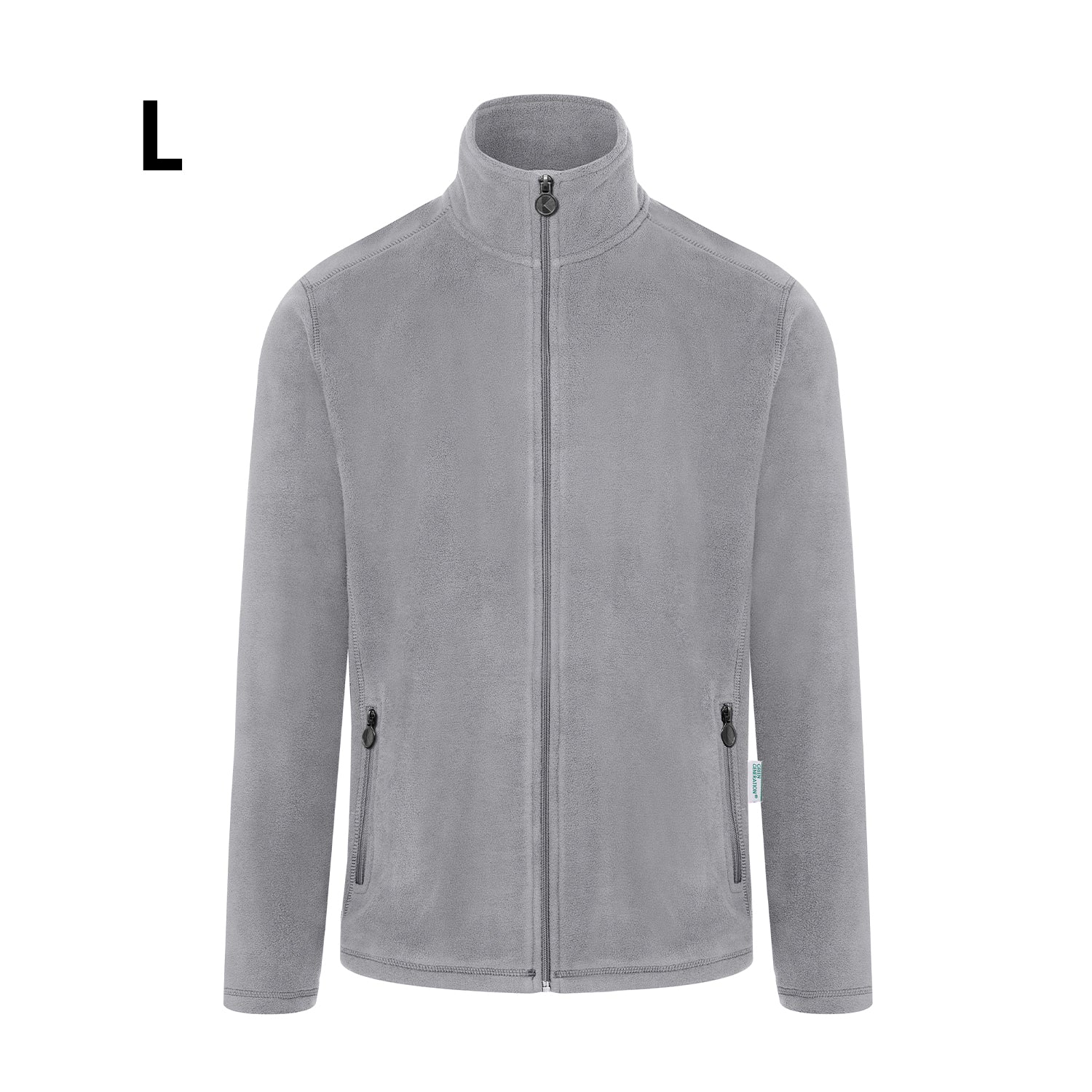 KARLOWSKY | Men's Warm Fleece Jacket - Platinum Gray - Size: L