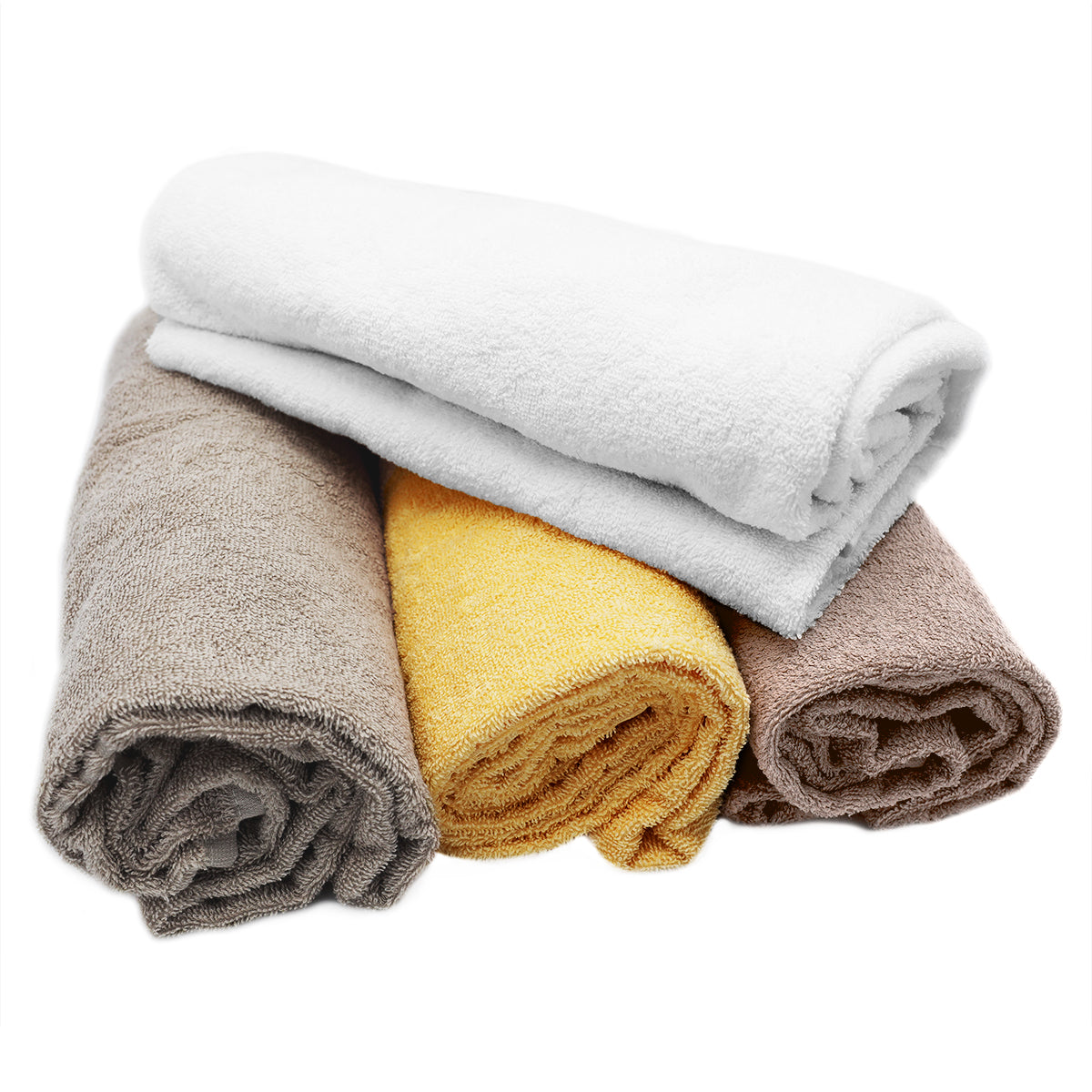 (10 pieces) Greenland shower towel - 70 x 140 cm - Yellow