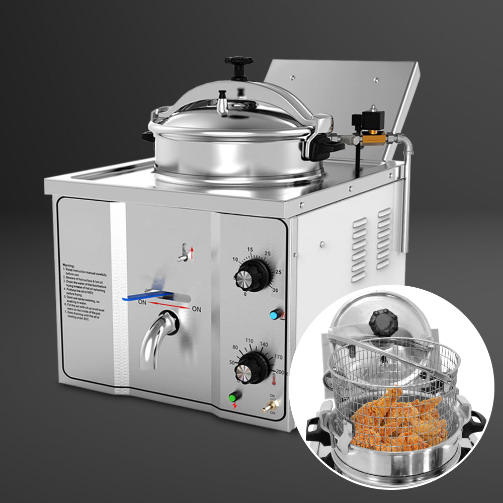 Electric pressure fryer - 15 liters (3 kW)