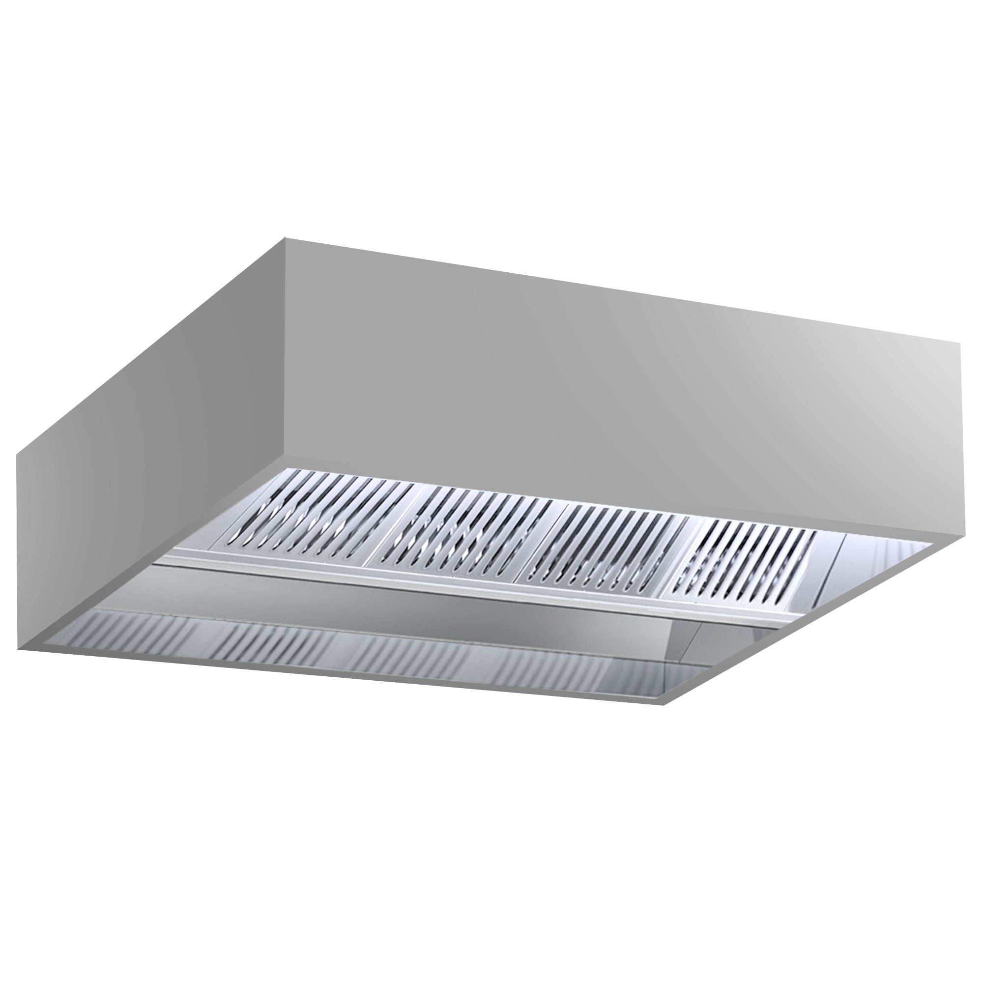 Induction ceiling hood - 2.0 m - with filter and LED lamp