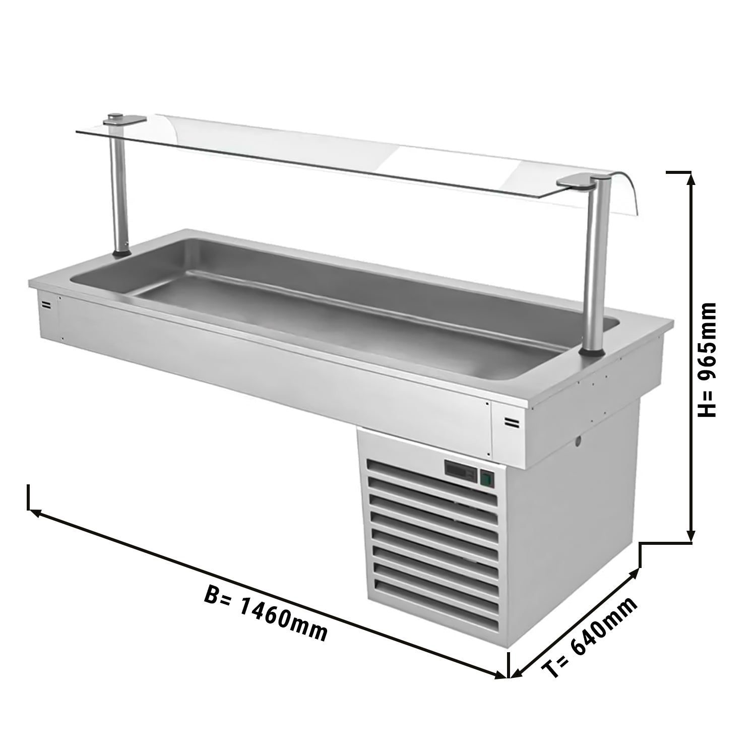 Built-in refrigerator 1.5 m - series B