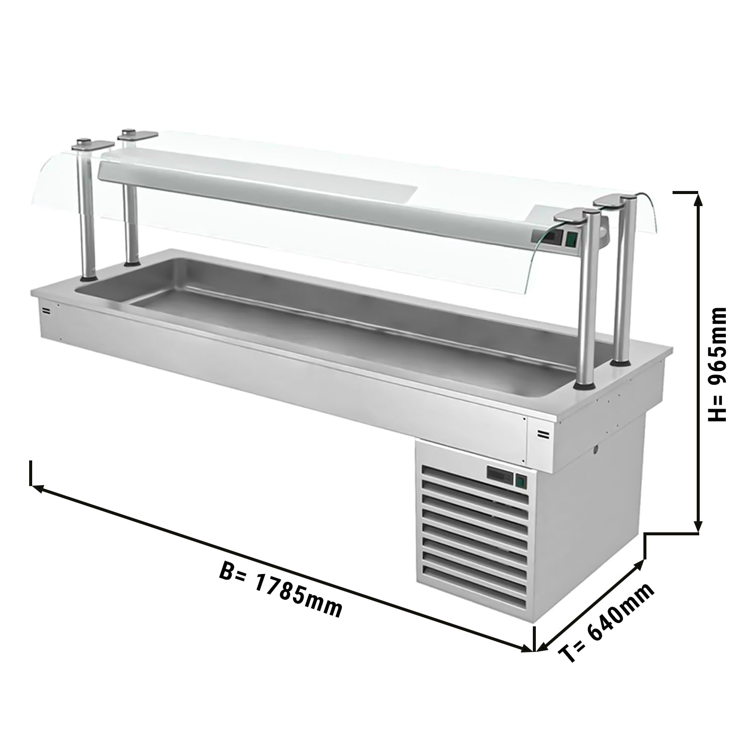 Built-in refrigerator 1.8 m - D series