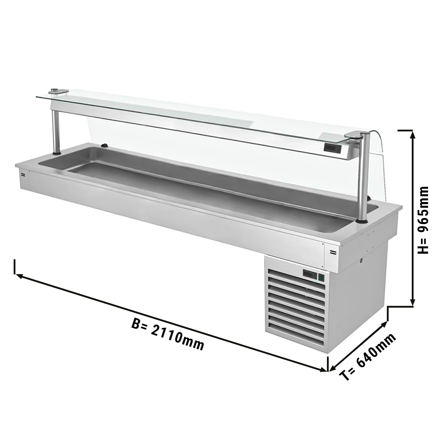 Built-in refrigerator 2.1 m - C series