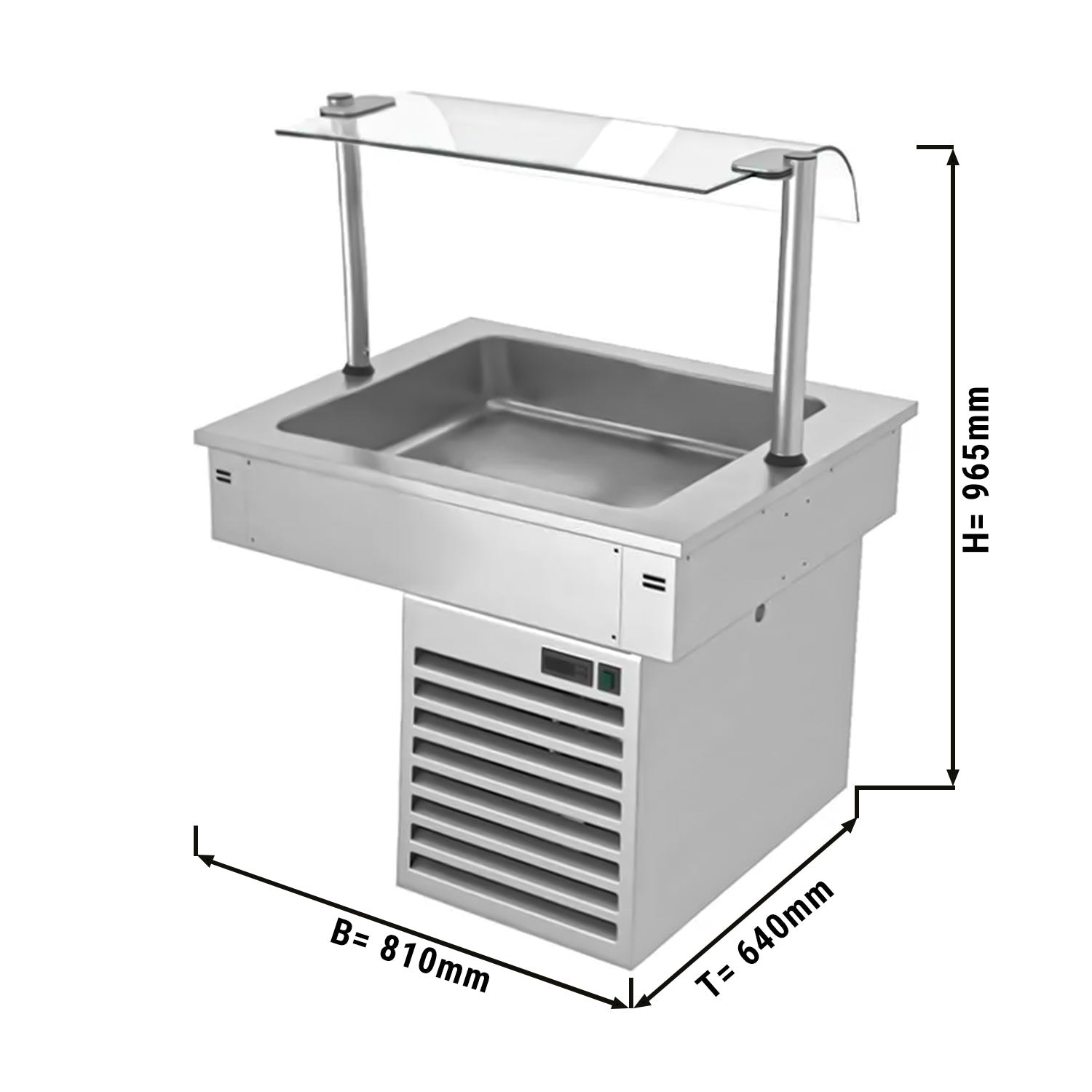 Built-in refrigerator 0.8 m - B series