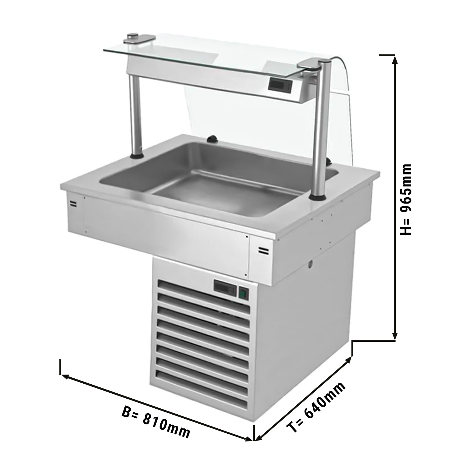 Built-in refrigerator 0.8 m - C series