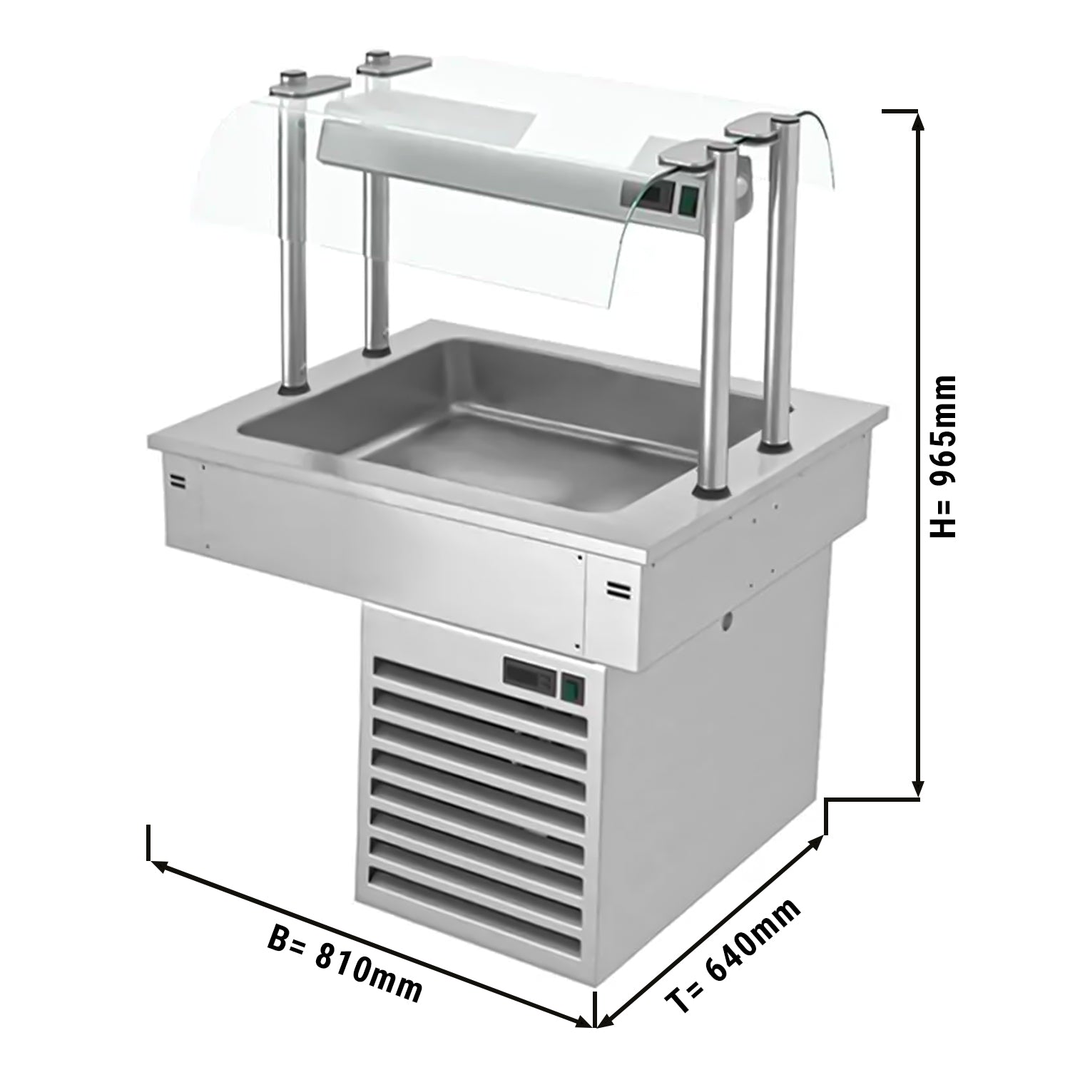 Built-in refrigerator 0.8 m - D series