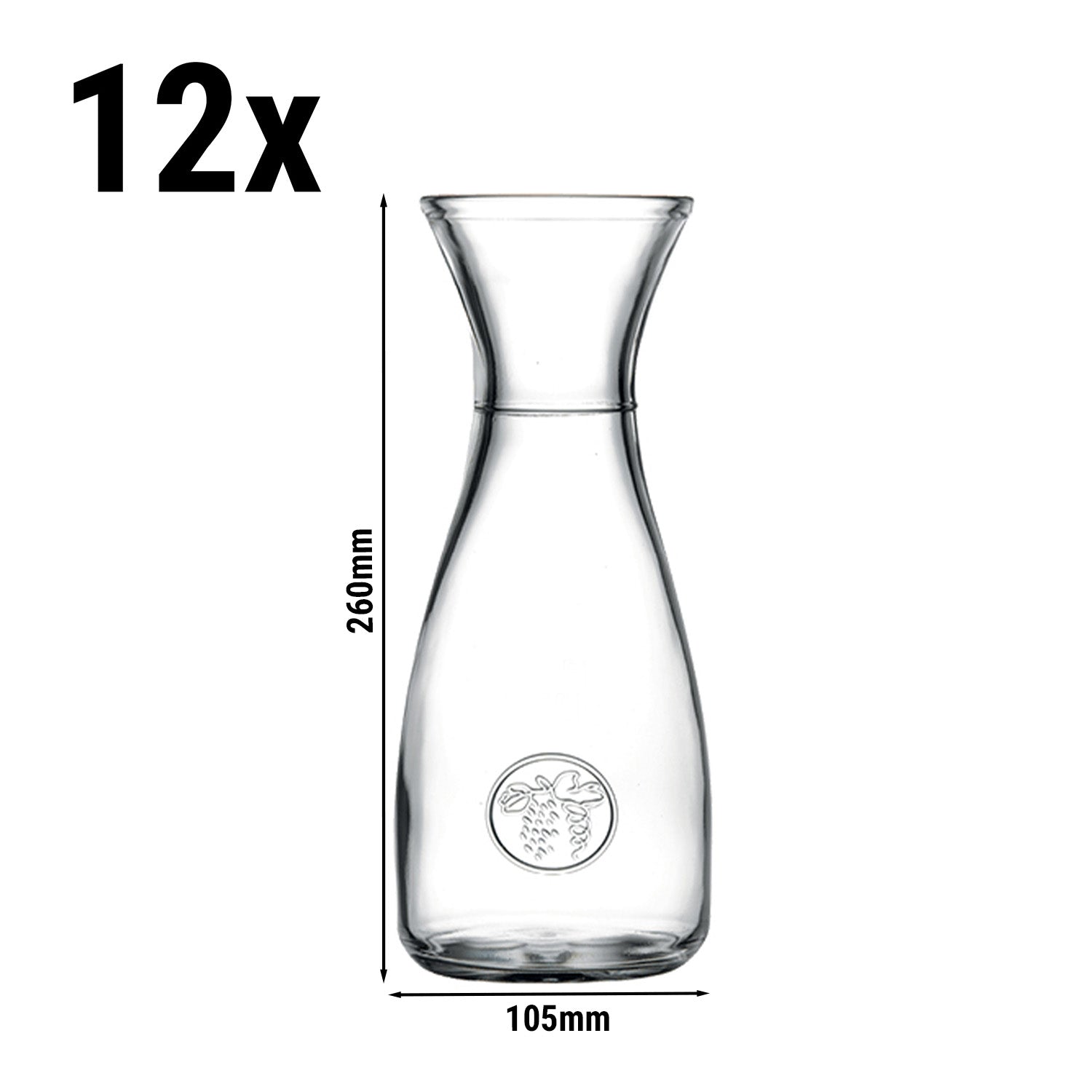 (1 piece) Carafe - ATHEN - 1 l - Transparent