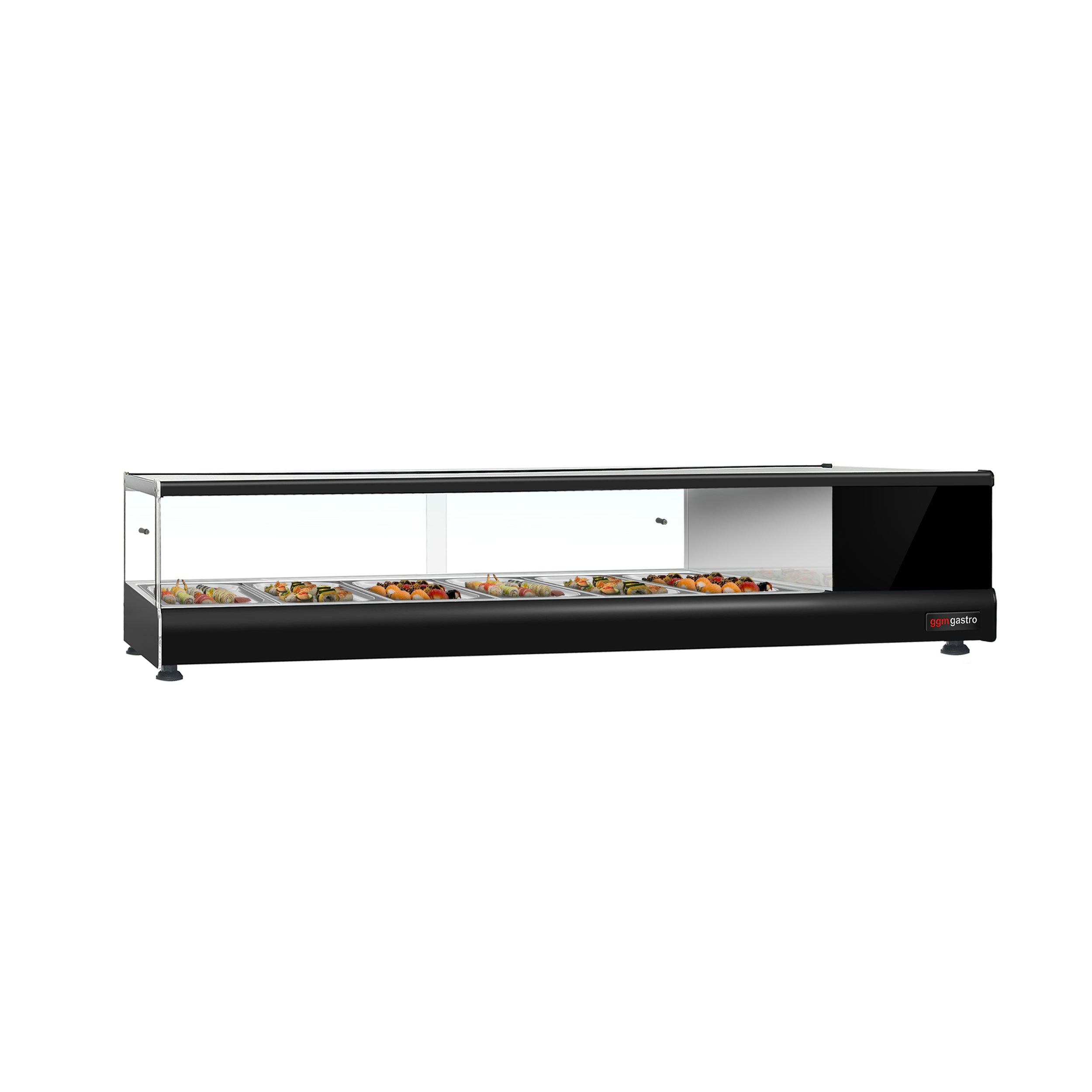 Refrigerated showcase PREMIUM - for 6x containers 1/3 GN - black