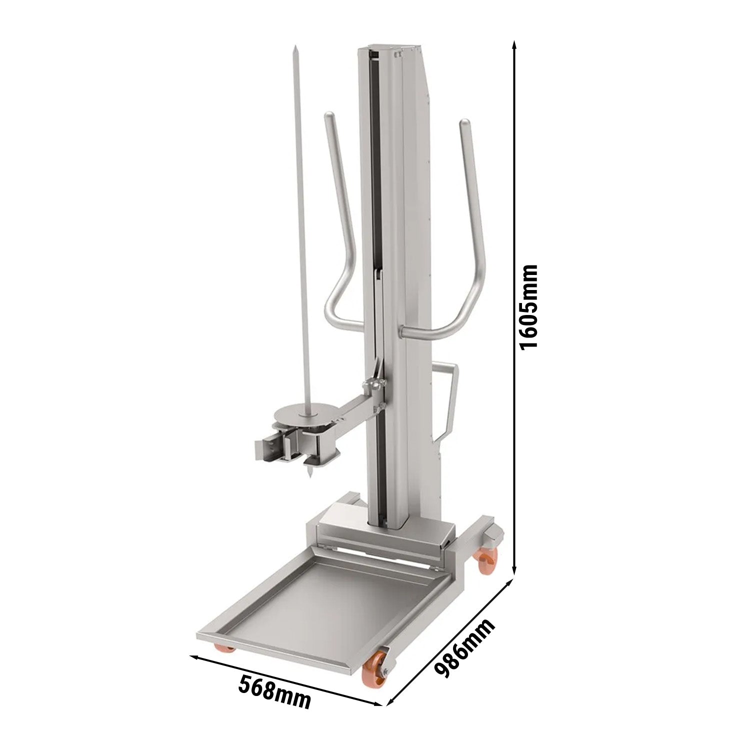 Elevator for kebab 15x15 mm - maximum load: 350 kg