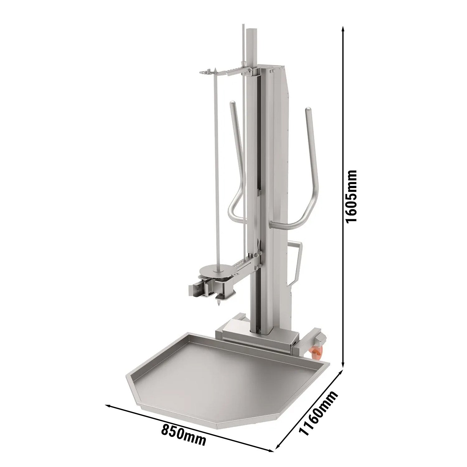 Kebab lifter for various kebab skewers - max. Load: 350 kg