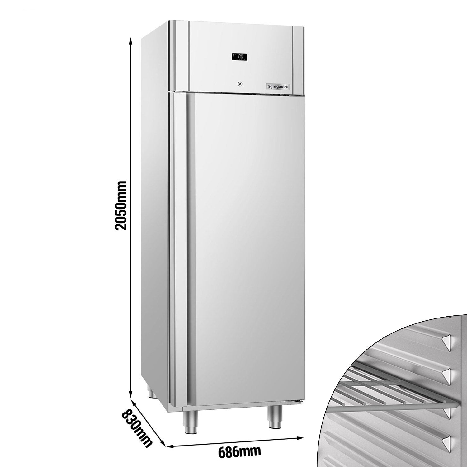 Refrigerator PREMIUM - GN 2/1 - 600 liters - with 1 door