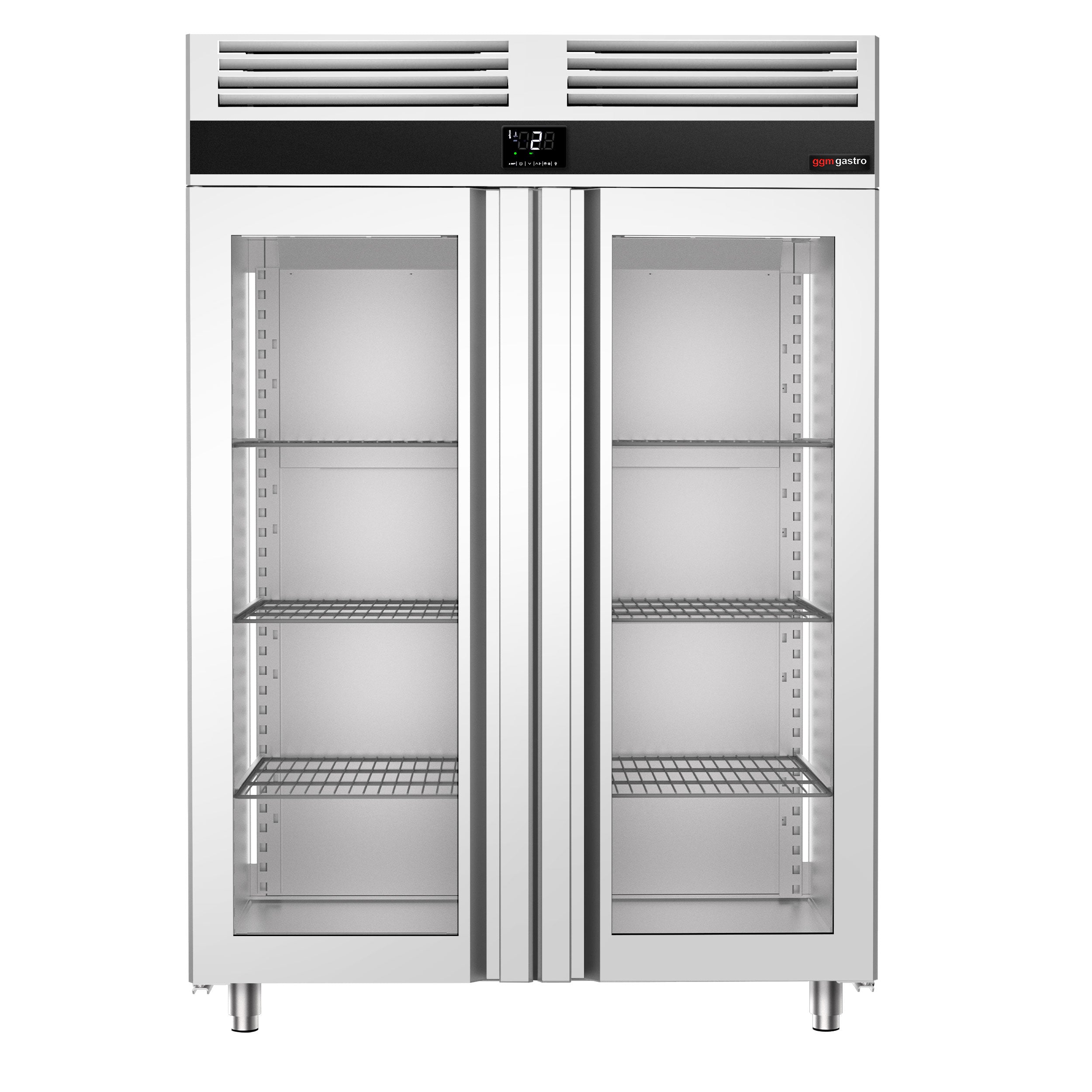 Refrigerator - 1.4 x 0.81 m - with 2 glass doors