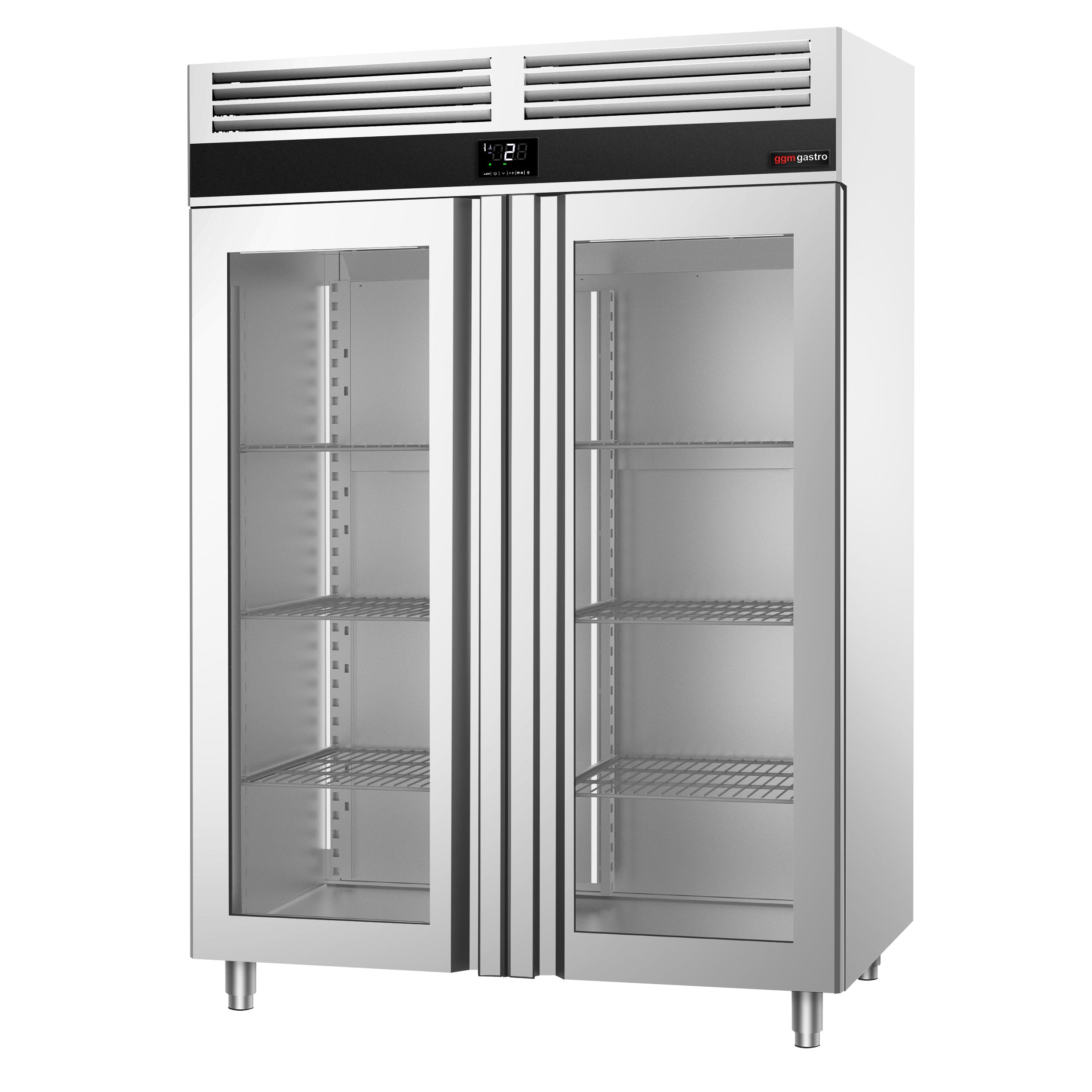 Refrigerator - 1.4 x 0.81 m - with 2 glass doors