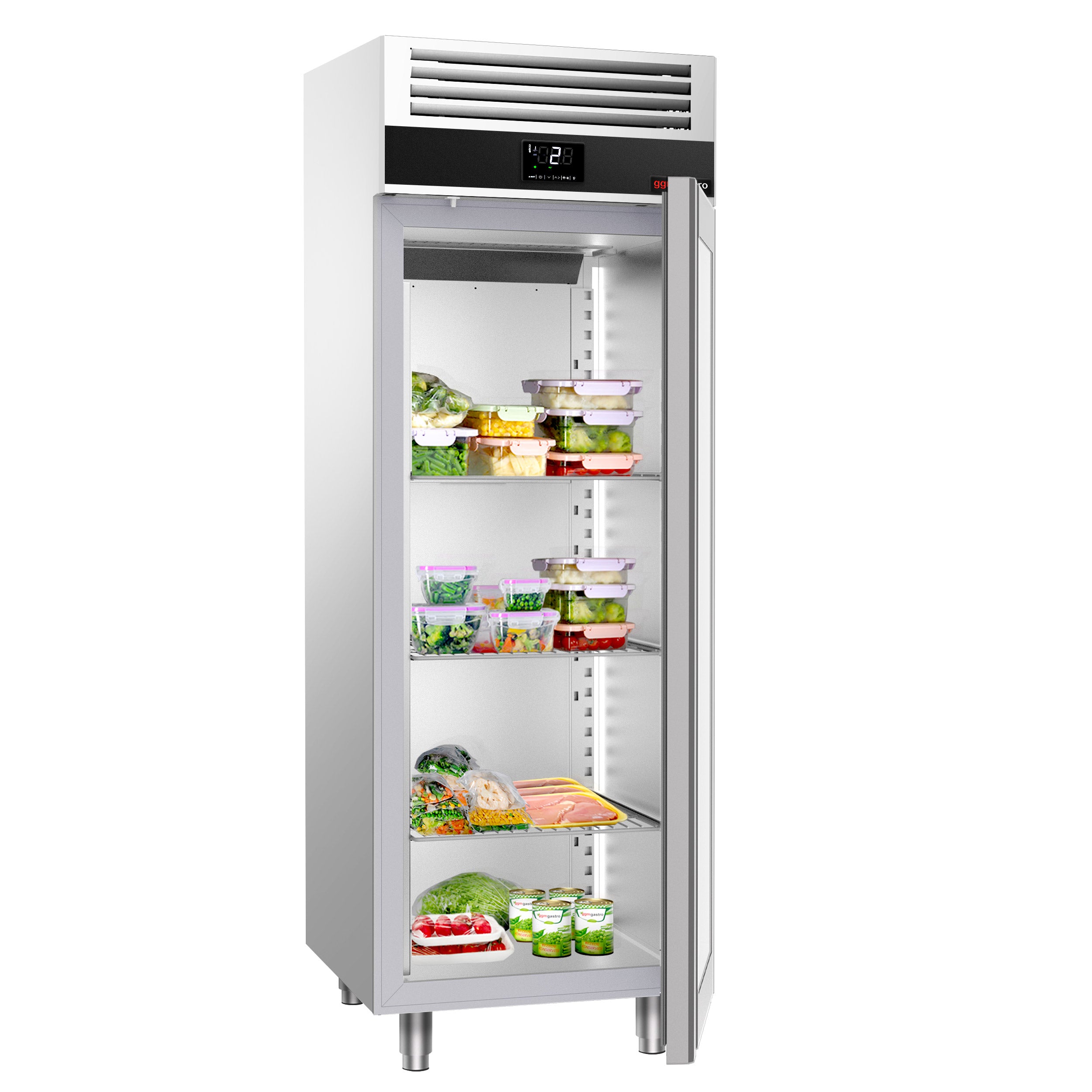 Refrigerator - 0.7 x 0.81 m - with 1 glass door