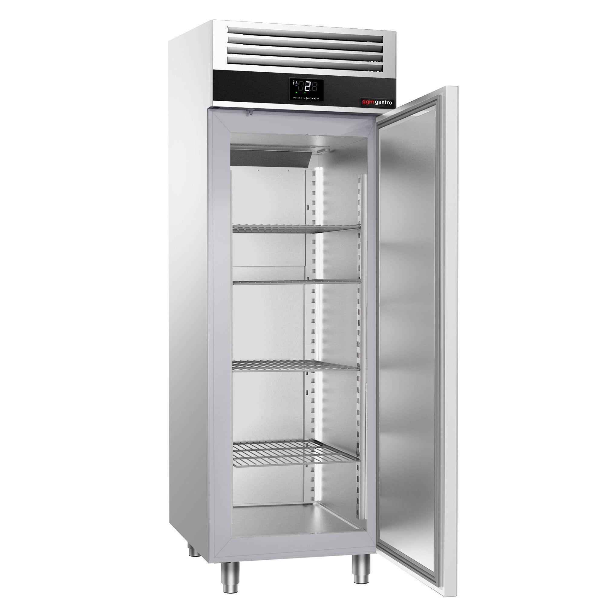Хладилник - 0,7 х 0,81 м - с 1 половин врата от неръждаема стомана