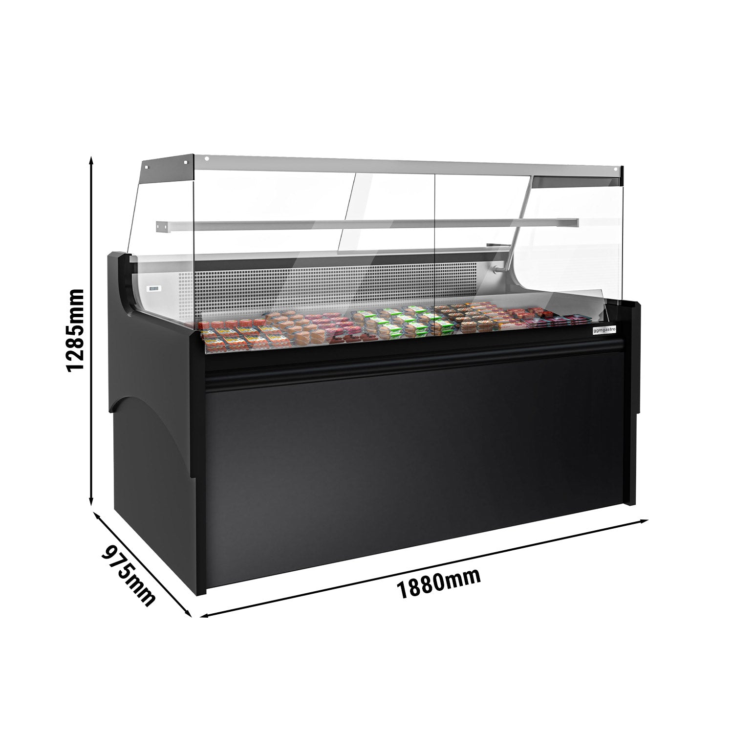 Refrigerated cabinets - 1.88 m - 175 liters - Black