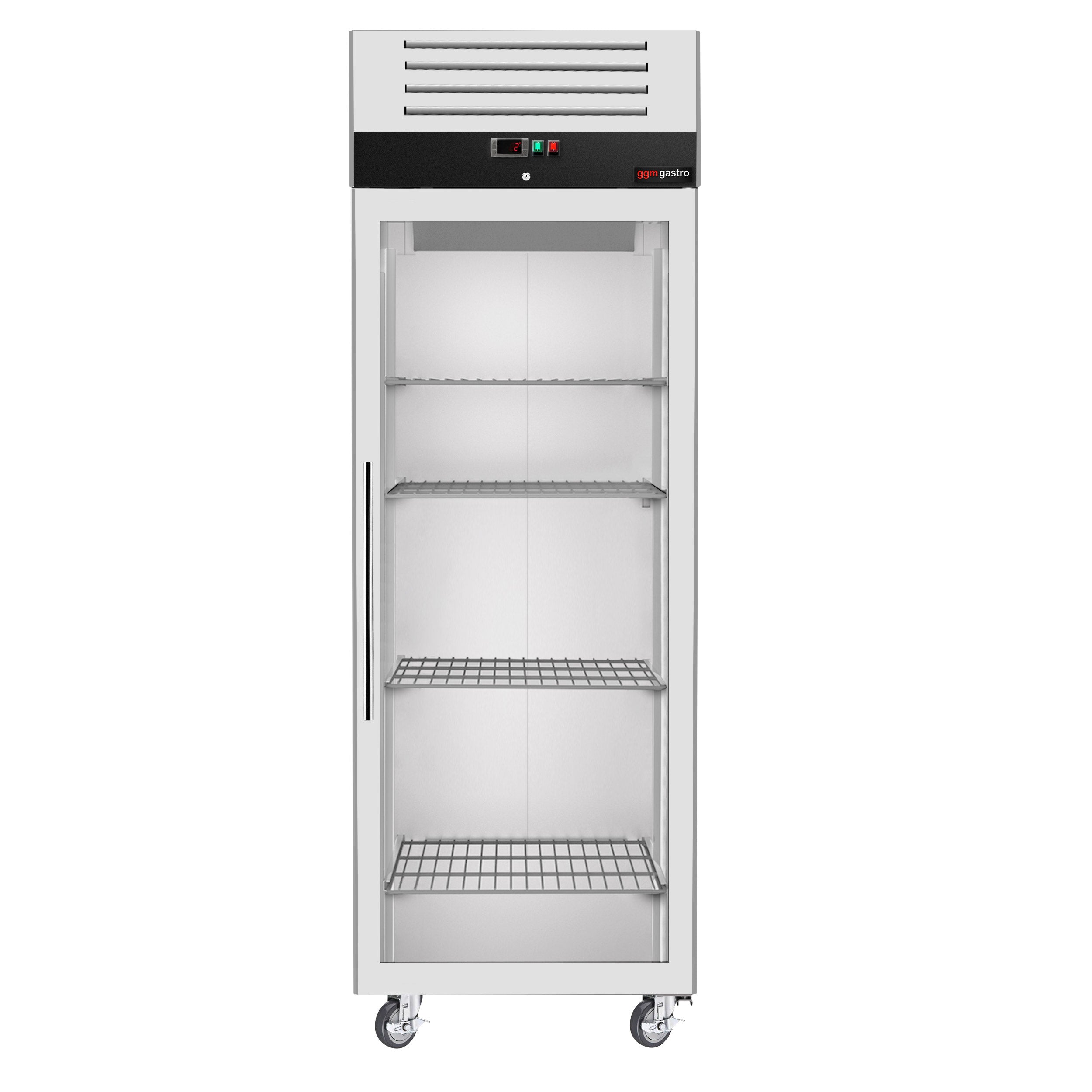 Refrigerator PREMIUM - 0.74 x 0.83 m - with 1 glass door